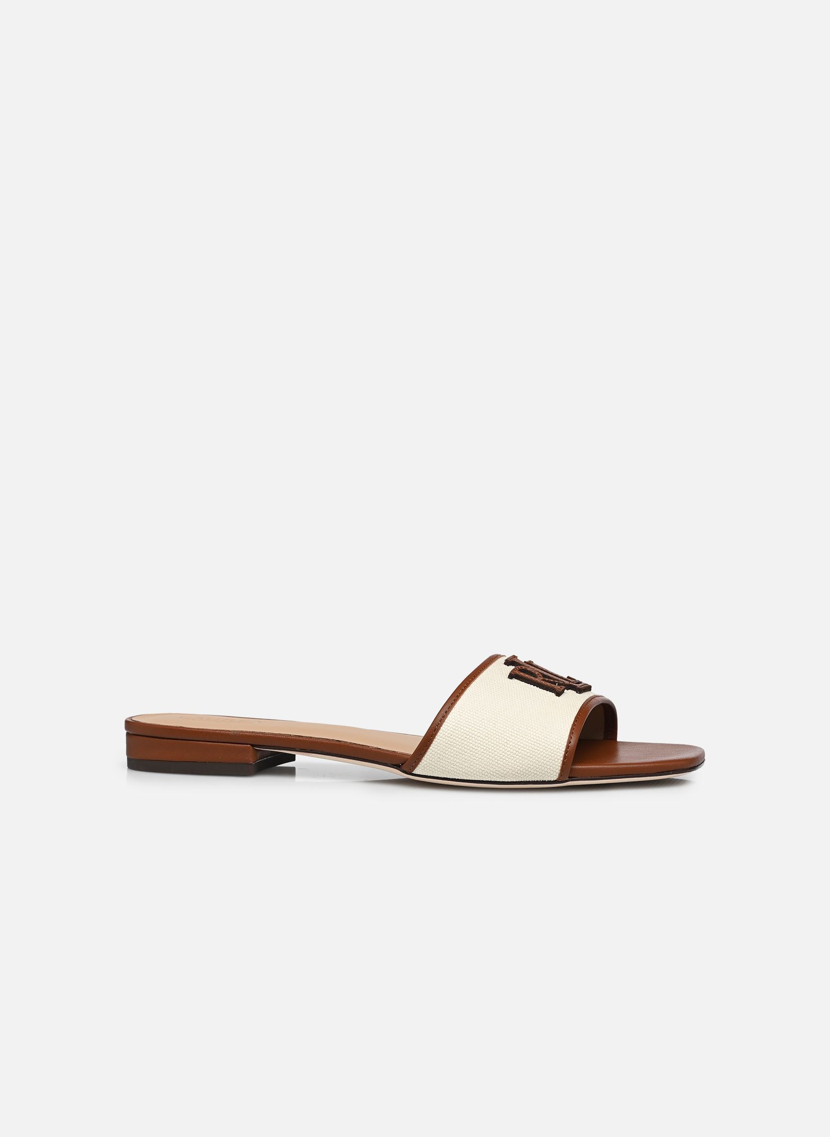 Mules Everley Sld2-Sandals-Slide femme marron Lauren Ralph Lauren Mules Everley Sld2-Sandals-Slide femme marron Natural/Lauren Tan