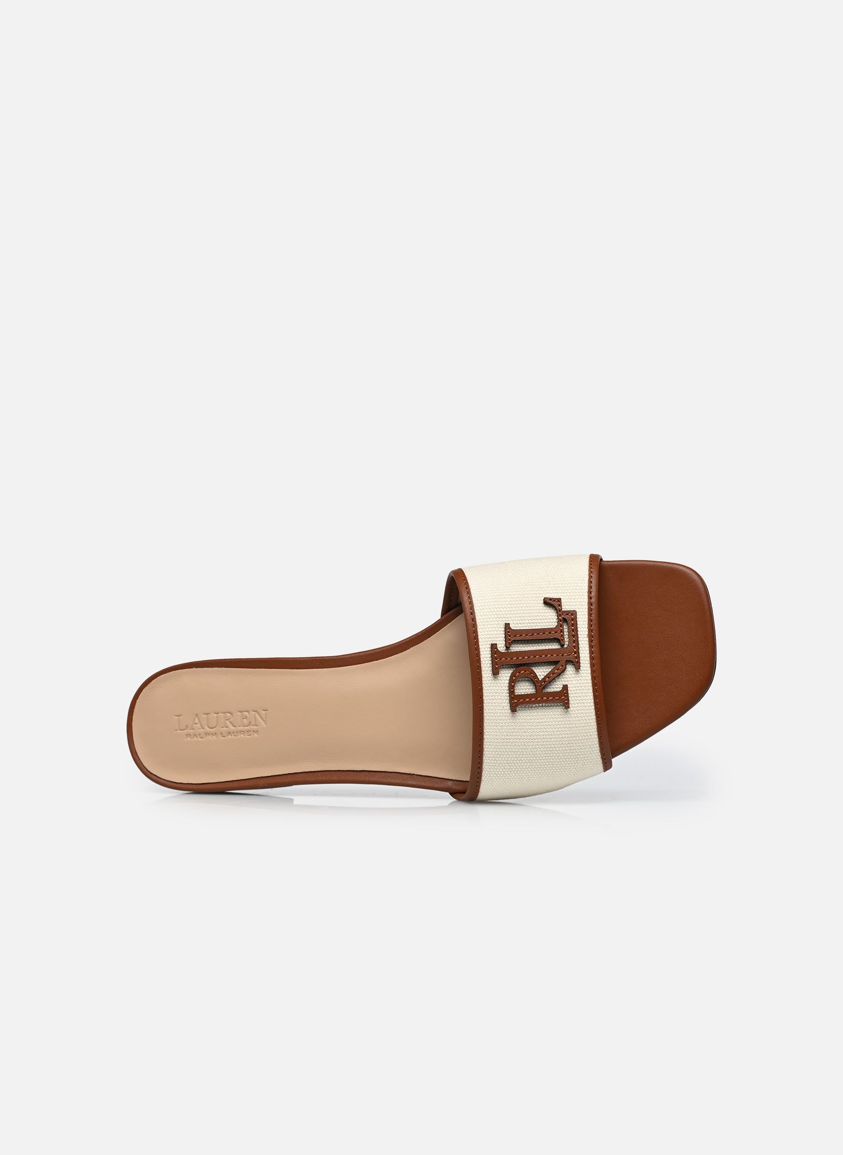 Mules Everley Sld2-Sandals-Slide femme marron Lauren Ralph Lauren Mules Everley Sld2-Sandals-Slide femme marron Natural/Lauren Tan