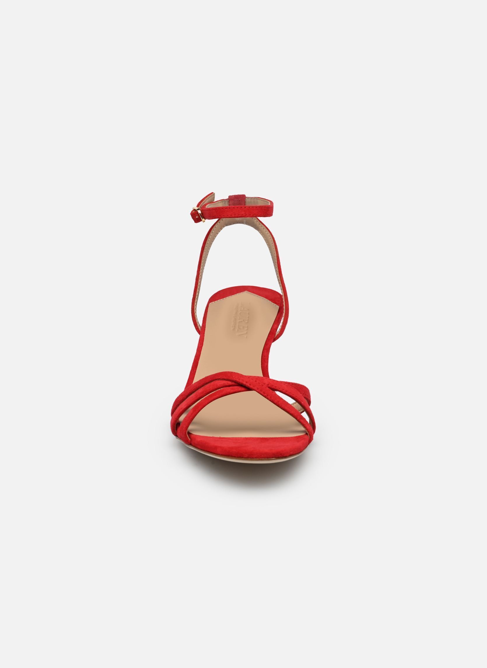 Sandales Kendyl Kttn-Sandals-Heel Sandal femme rouge Lauren Ralph Lauren Sandales Kendyl Kttn-Sandals-Heel Sandal femme rouge Festive Red