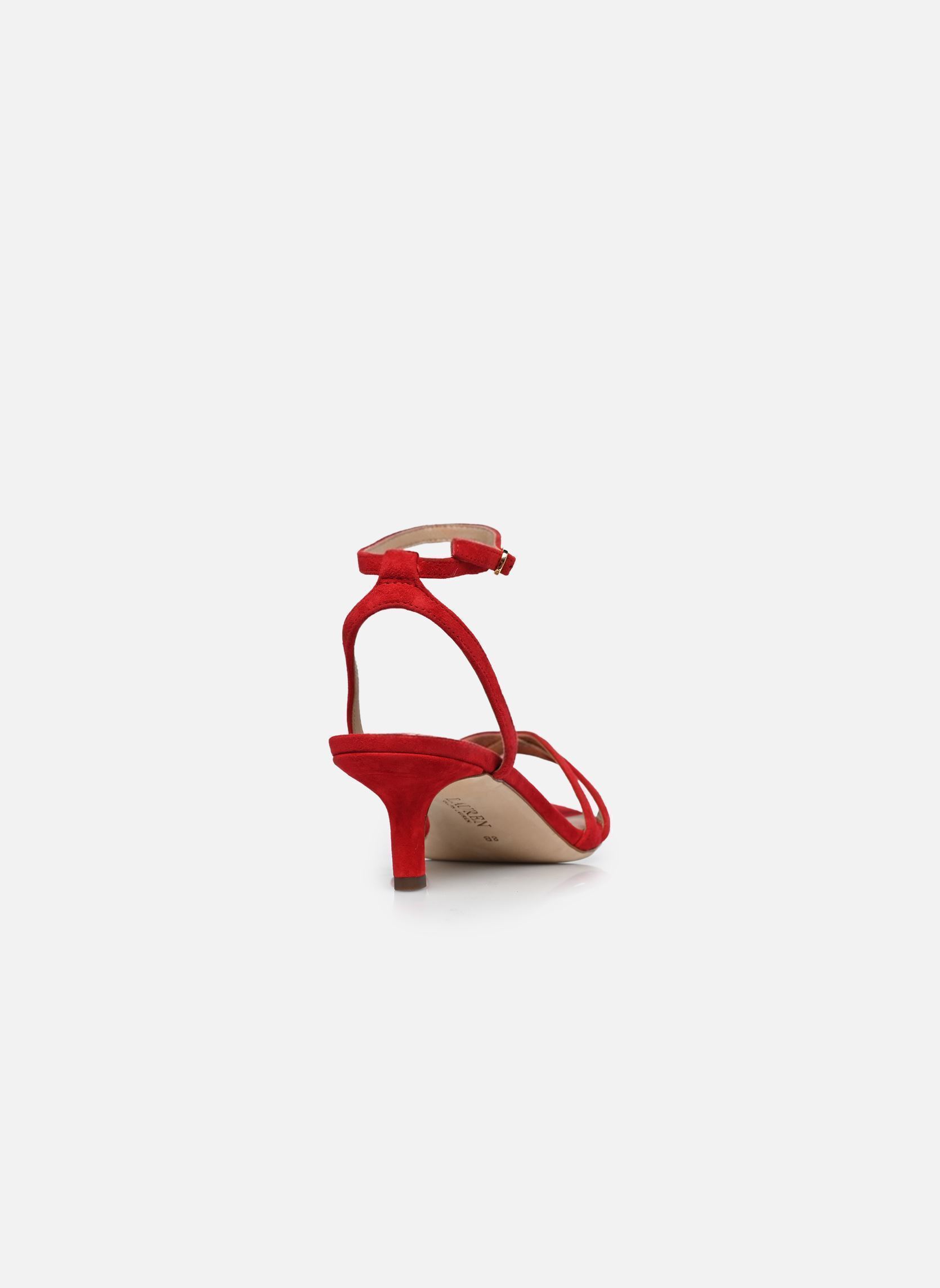 Sandales Kendyl Kttn-Sandals-Heel Sandal femme rouge Lauren Ralph Lauren Sandales Kendyl Kttn-Sandals-Heel Sandal femme rouge Festive Red