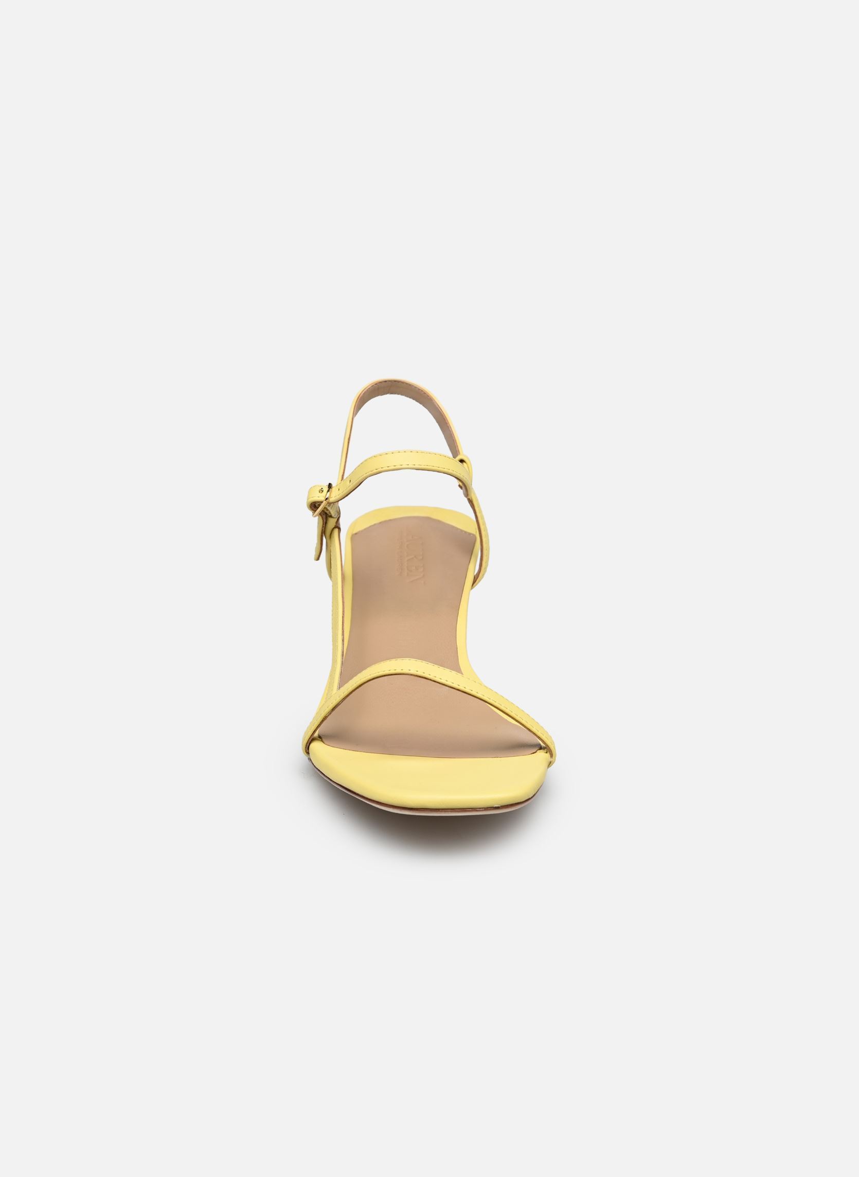 Sandales Lainee Md Hl-Sandals-Heel Sandal femme jaune Lauren Ralph Lauren Sandales Lainee Md Hl-Sandals-Heel Sandal femme jaune Lemon Sorbet