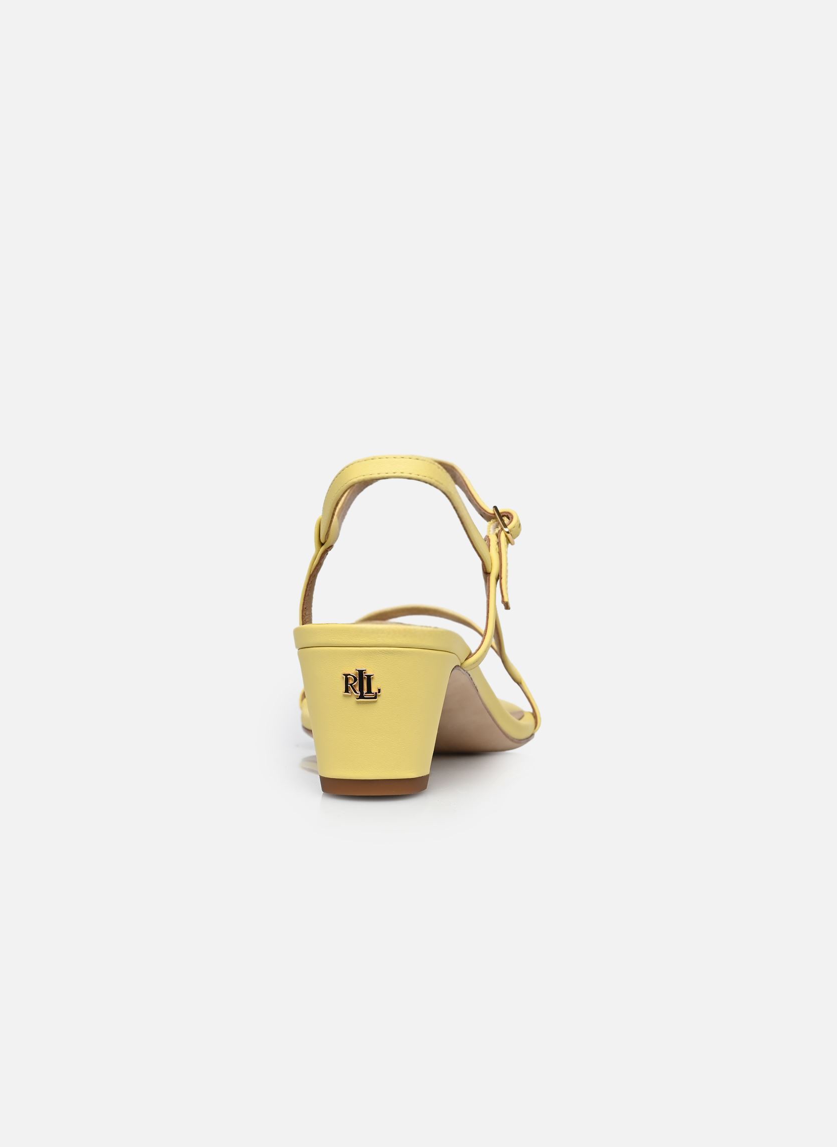 Sandales Lainee Md Hl-Sandals-Heel Sandal femme jaune Lauren Ralph Lauren Sandales Lainee Md Hl-Sandals-Heel Sandal femme jaune Lemon Sorbet