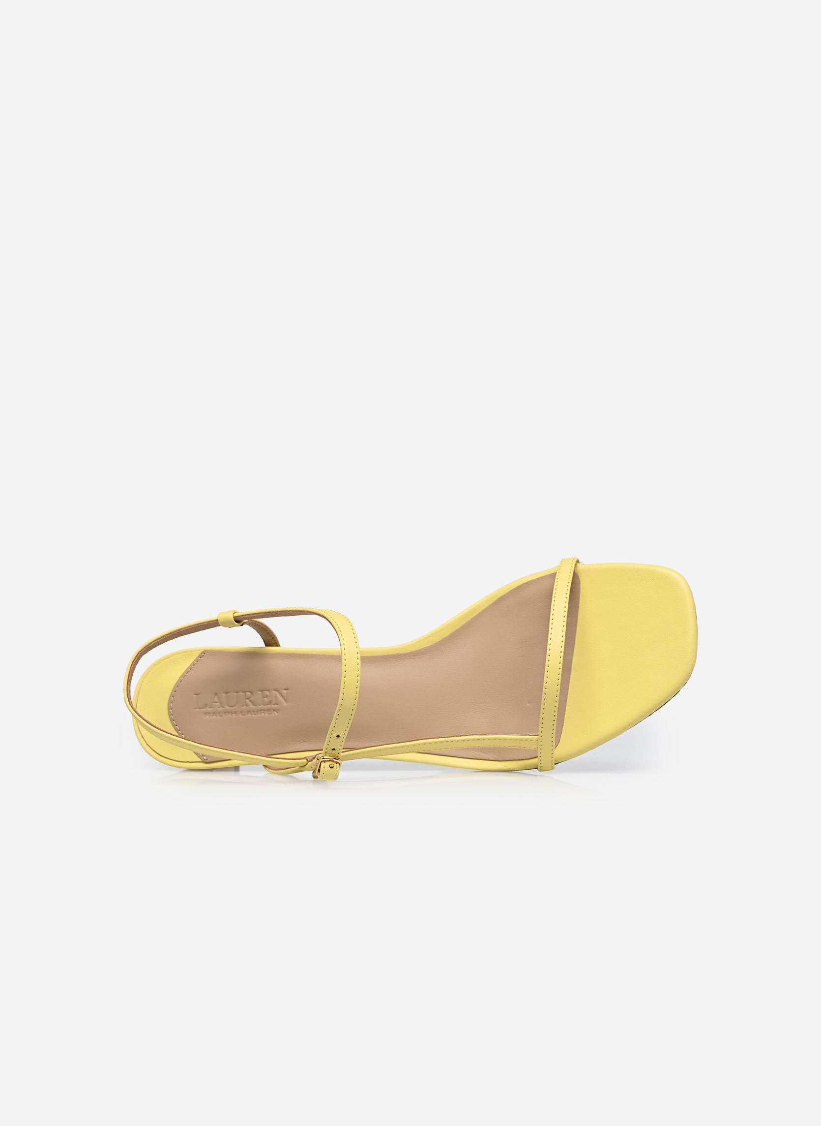Sandales Lainee Md Hl-Sandals-Heel Sandal femme jaune Lauren Ralph Lauren Sandales Lainee Md Hl-Sandals-Heel Sandal femme jaune Lemon Sorbet