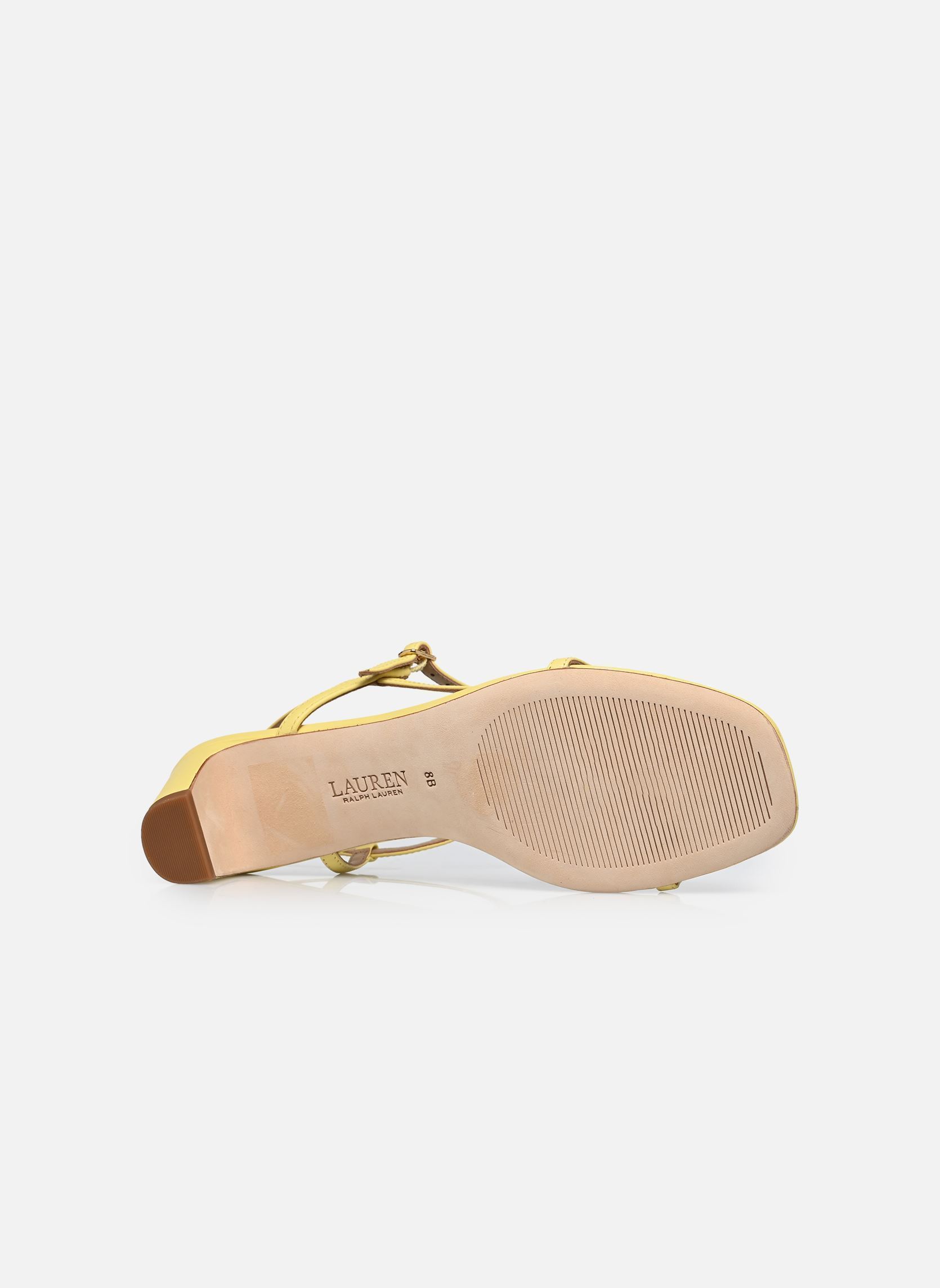 Sandales Lainee Md Hl-Sandals-Heel Sandal femme jaune Lauren Ralph Lauren Sandales Lainee Md Hl-Sandals-Heel Sandal femme jaune Lemon Sorbet