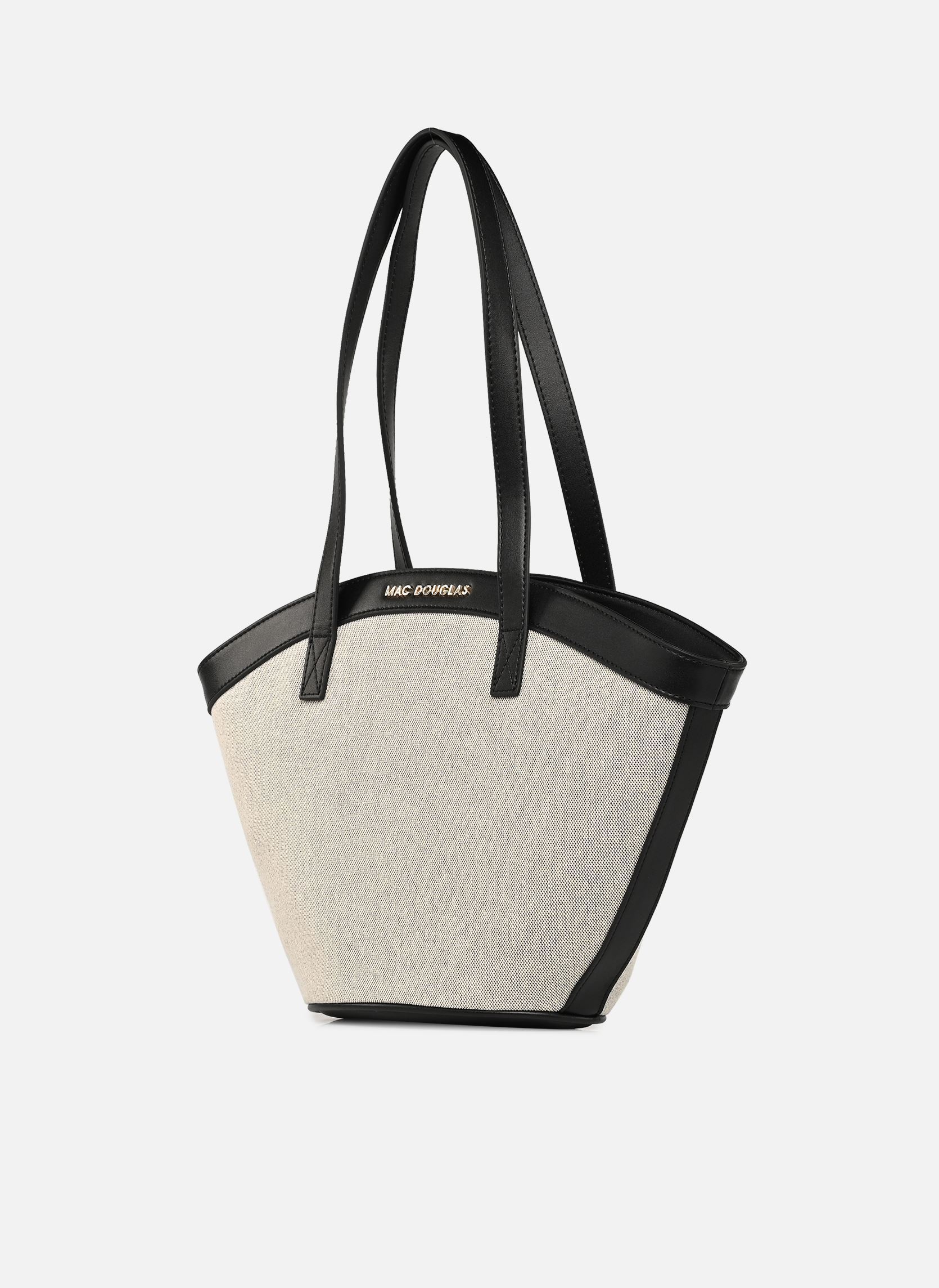 Cabas Dariana S Fantasia femme noir Mac Douglas Cabas Dariana S Fantasia femme noir Toile Coton Noire Tc1