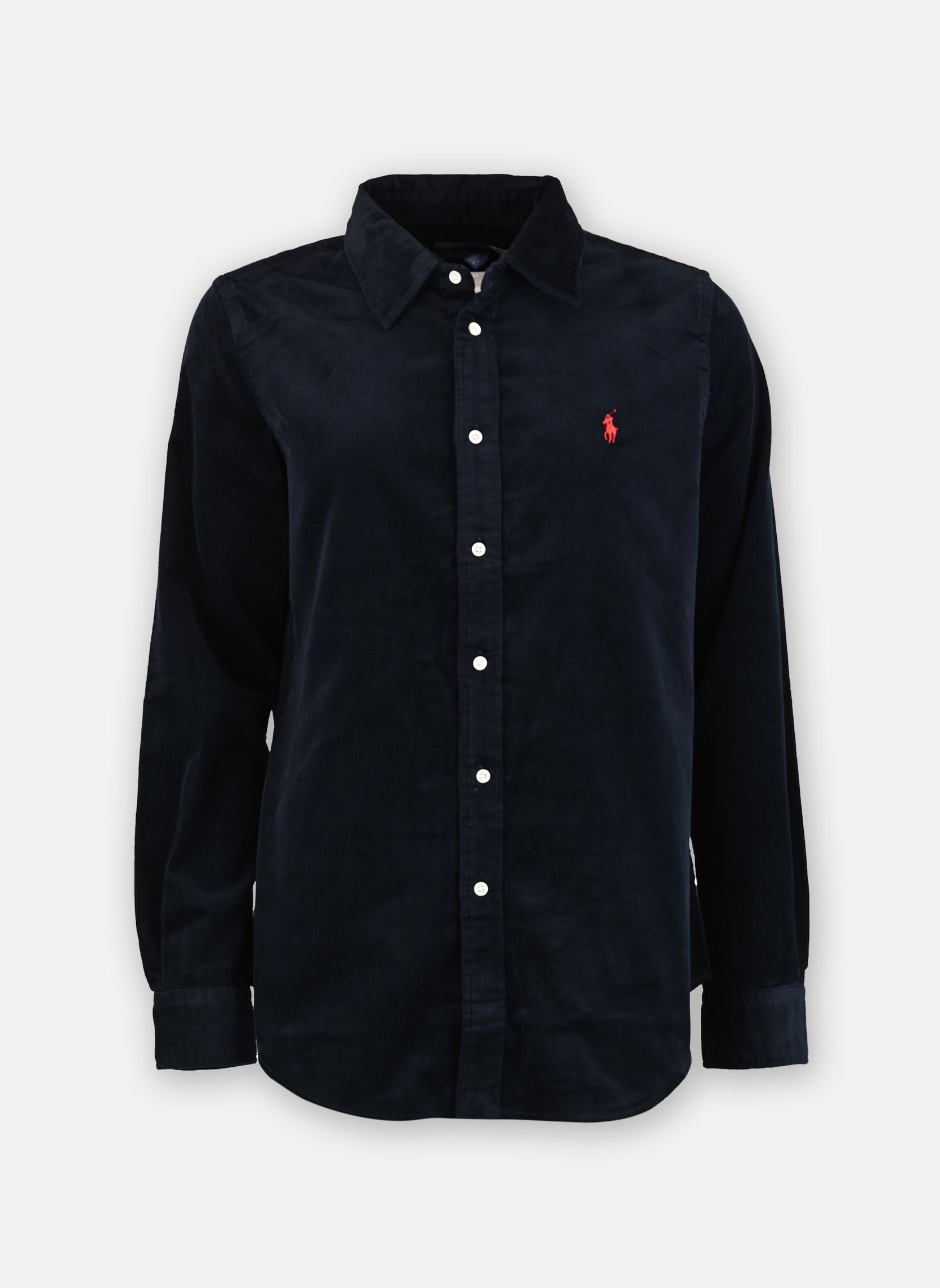 Chemises Chemise velours de coton Slim Fit femme bleu Polo Ralph Lauren Chemises Chemise velours de coton Slim Fit femme bleu NAVY