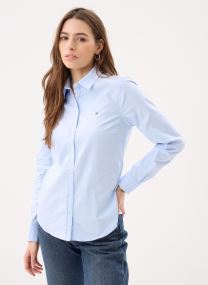 Lange mouw overhemden Slim Stretch Oxford Shirt W dames wit