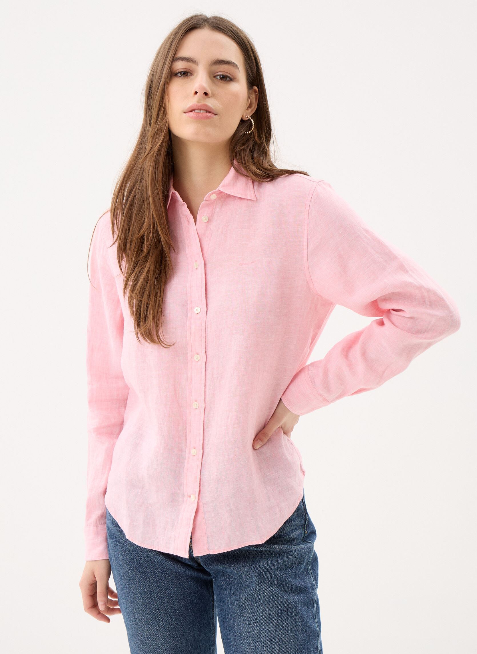 Chemise Gant Chemise manches longues en lin EU - vue 1