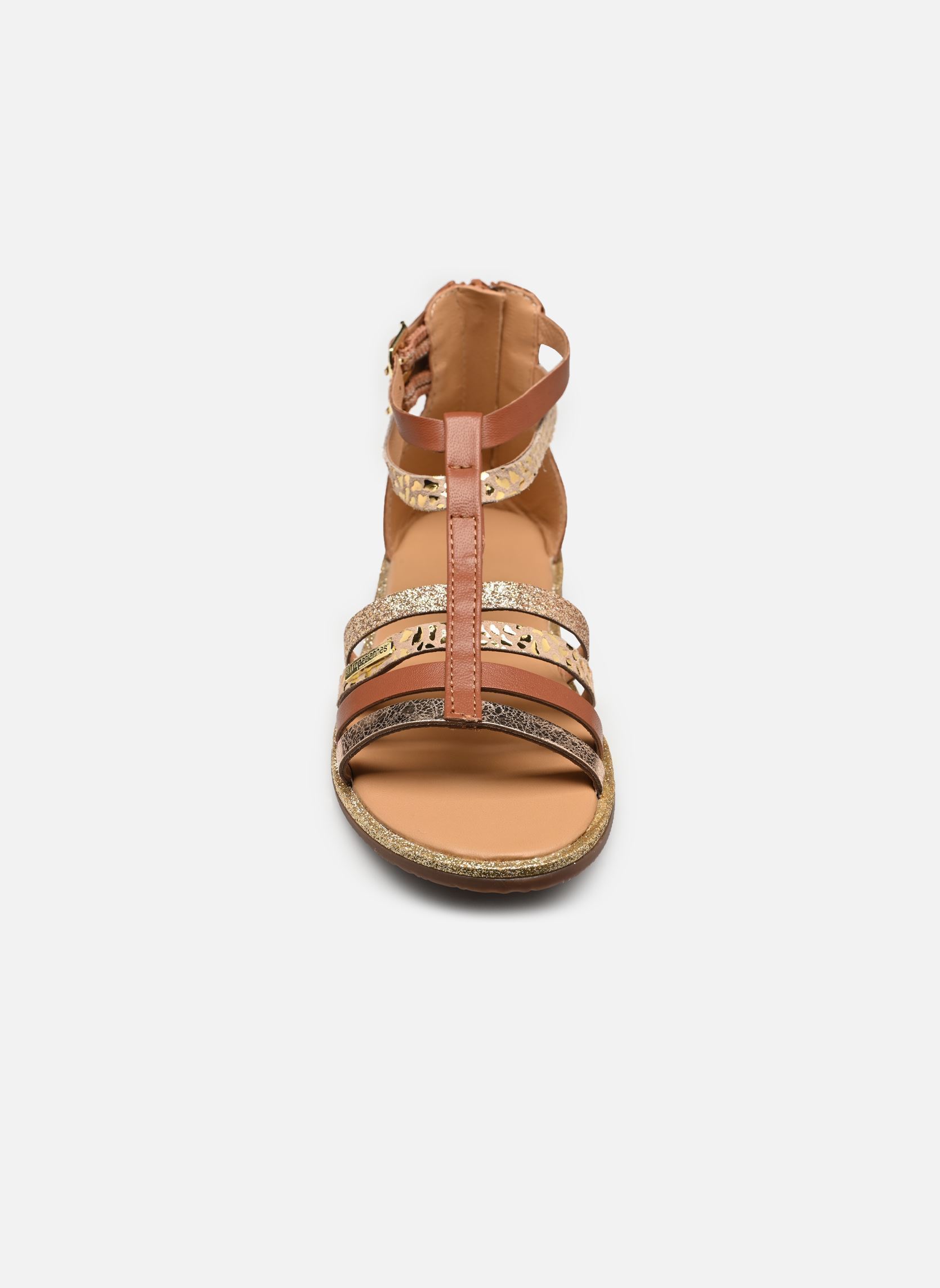 Sandales INIAME fille marron Les Tropéziennes par M Belarbi Sandales INIAME fille marron TAN-LEOPARD