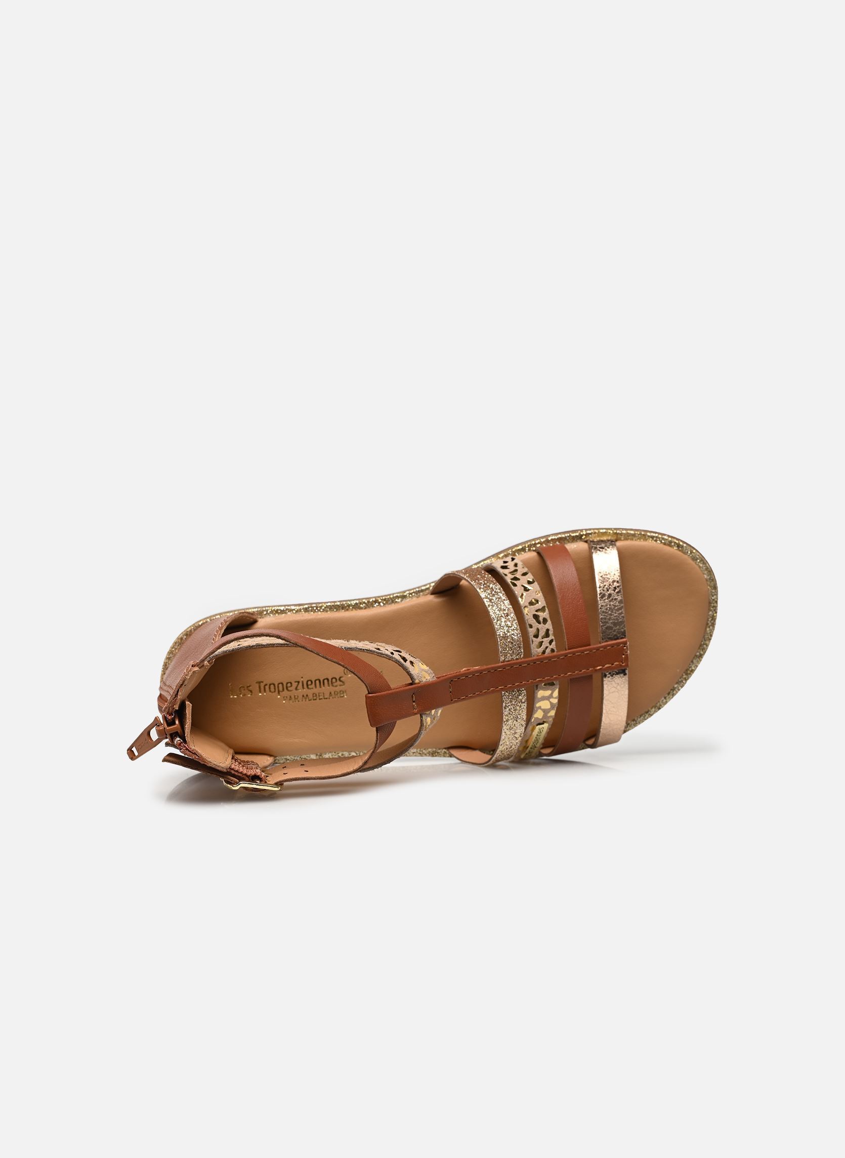 Sandales INIAME fille marron Les Tropéziennes par M Belarbi Sandales INIAME fille marron TAN-LEOPARD