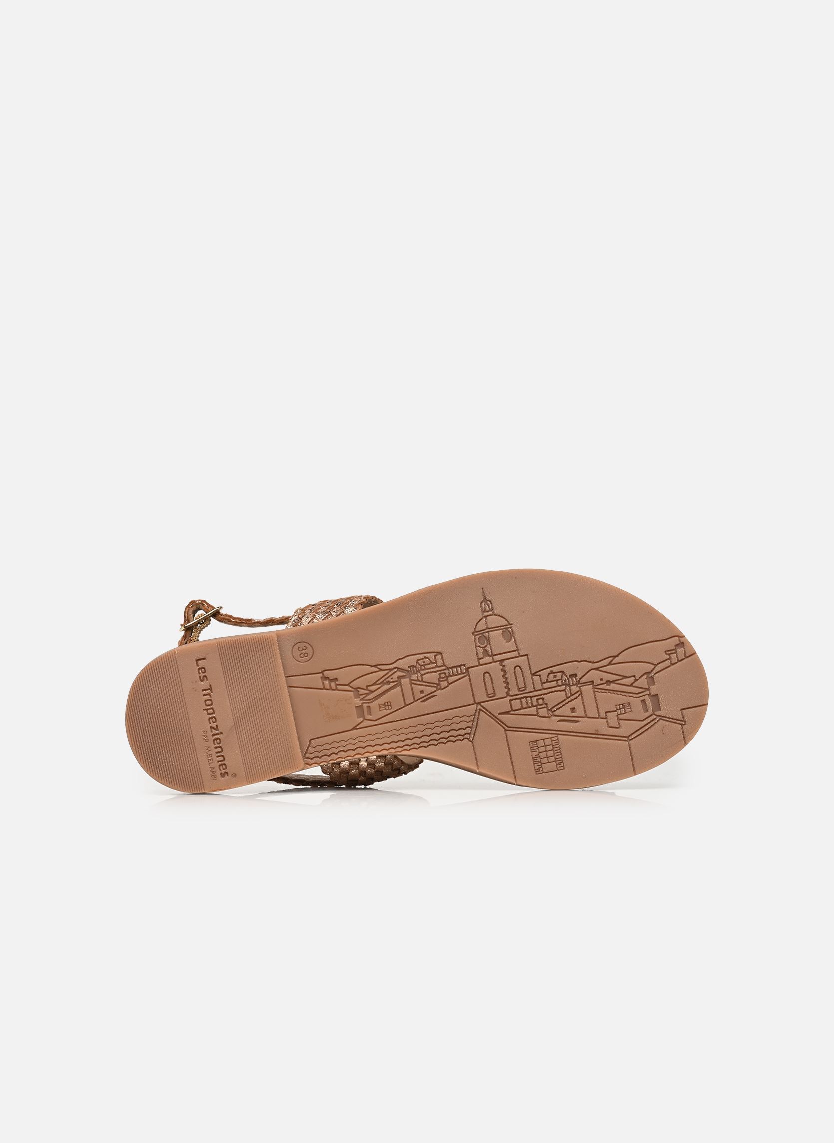 Sandalen DOBELLE damen gold und bronze Les Tropéziennes par M Belarbi Sandalen DOBELLE damen gold und bronze Or Craquele