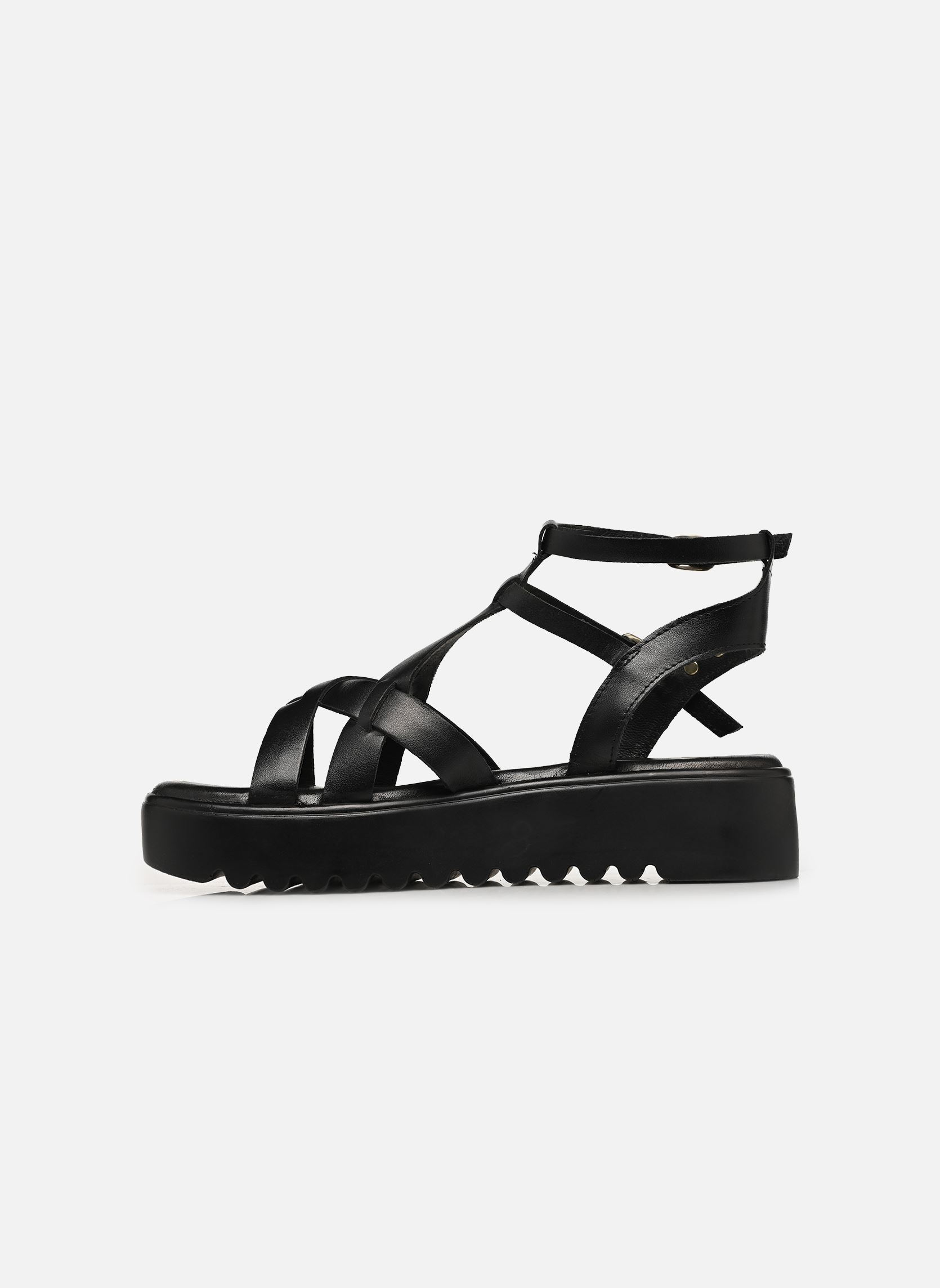 Sandales compensées et plateformes DORETTE femme noir Les Tropéziennes par M Belarbi Sandales compensées et plateformes DORETTE femme noir Noir