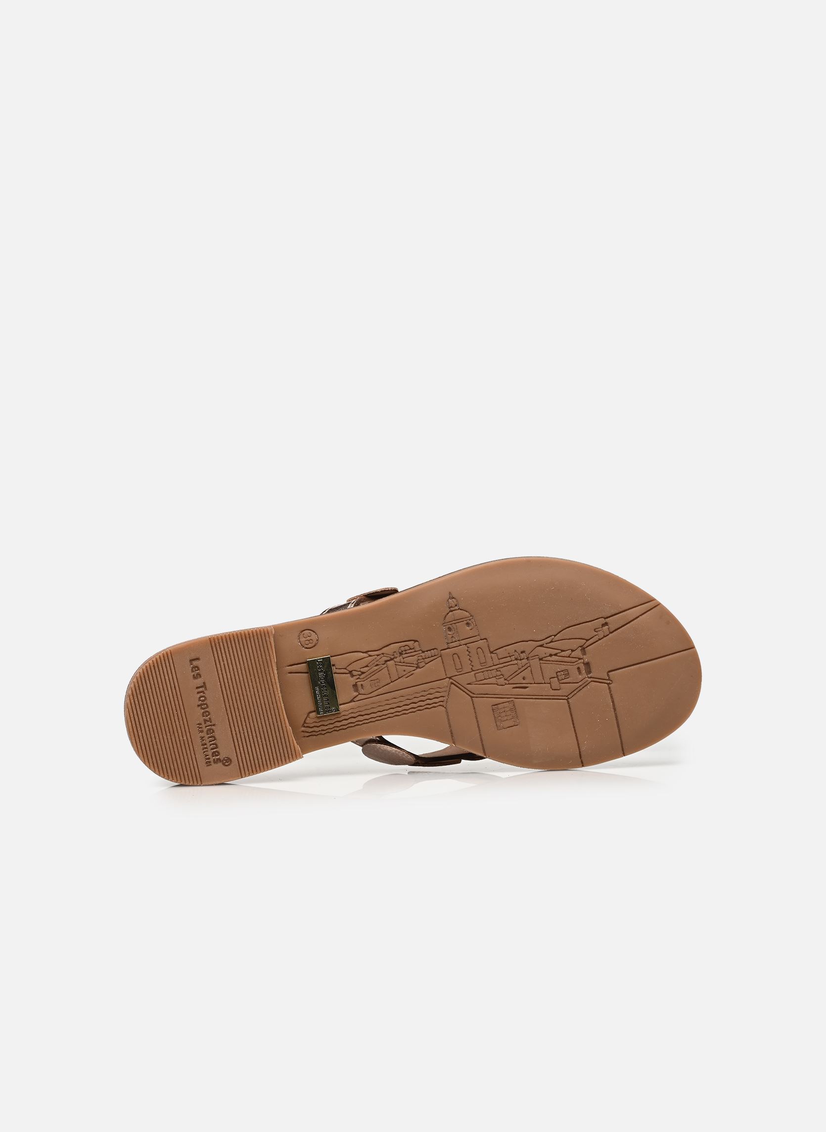 Pantoletten HOLLYTONG damen gold und bronze Les Tropéziennes par M Belarbi Pantoletten HOLLYTONG damen gold und bronze Or