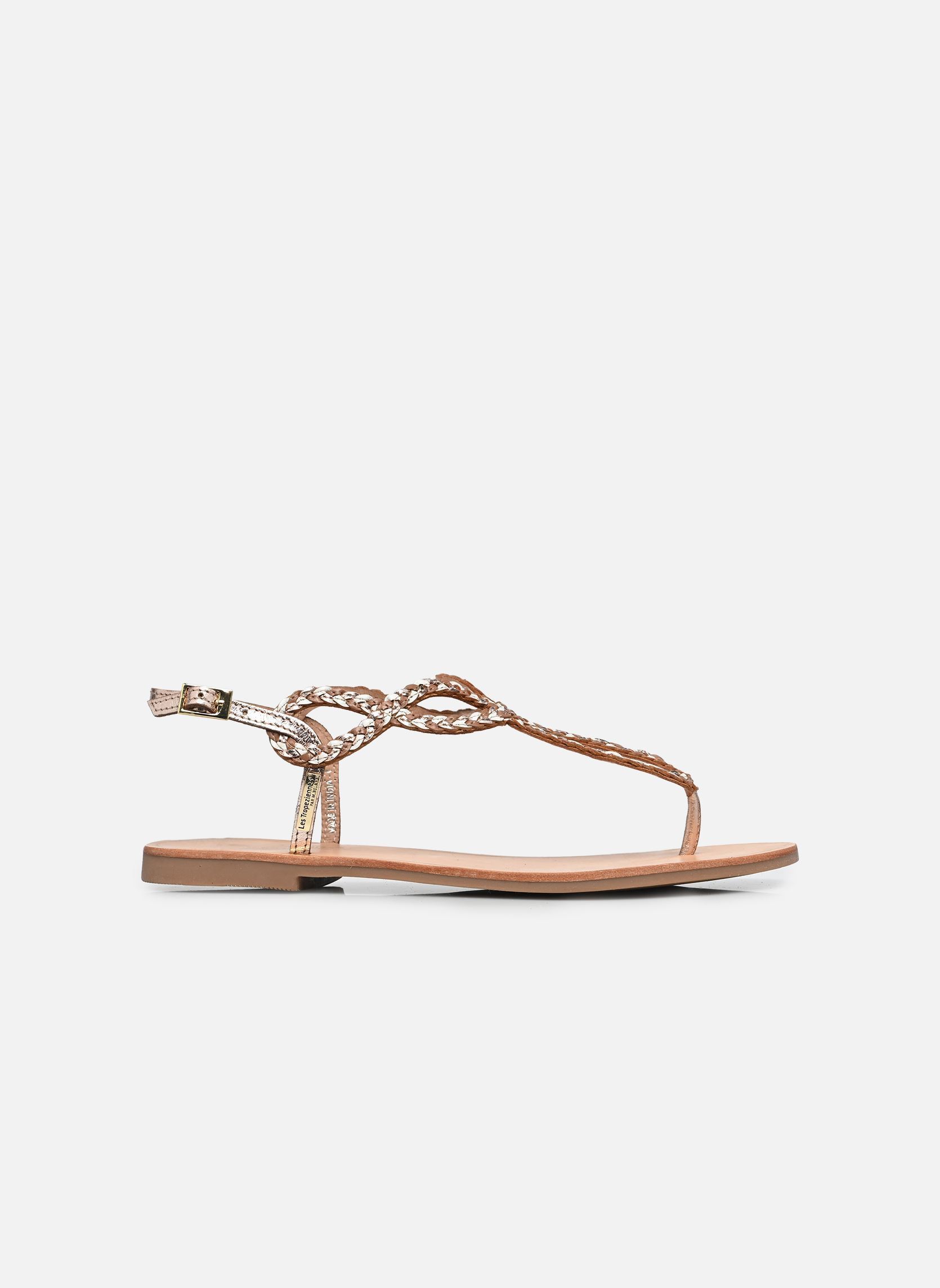 Sandales HOMELA femme marron Les Tropéziennes par M Belarbi Sandales HOMELA femme marron Cappuccino Or