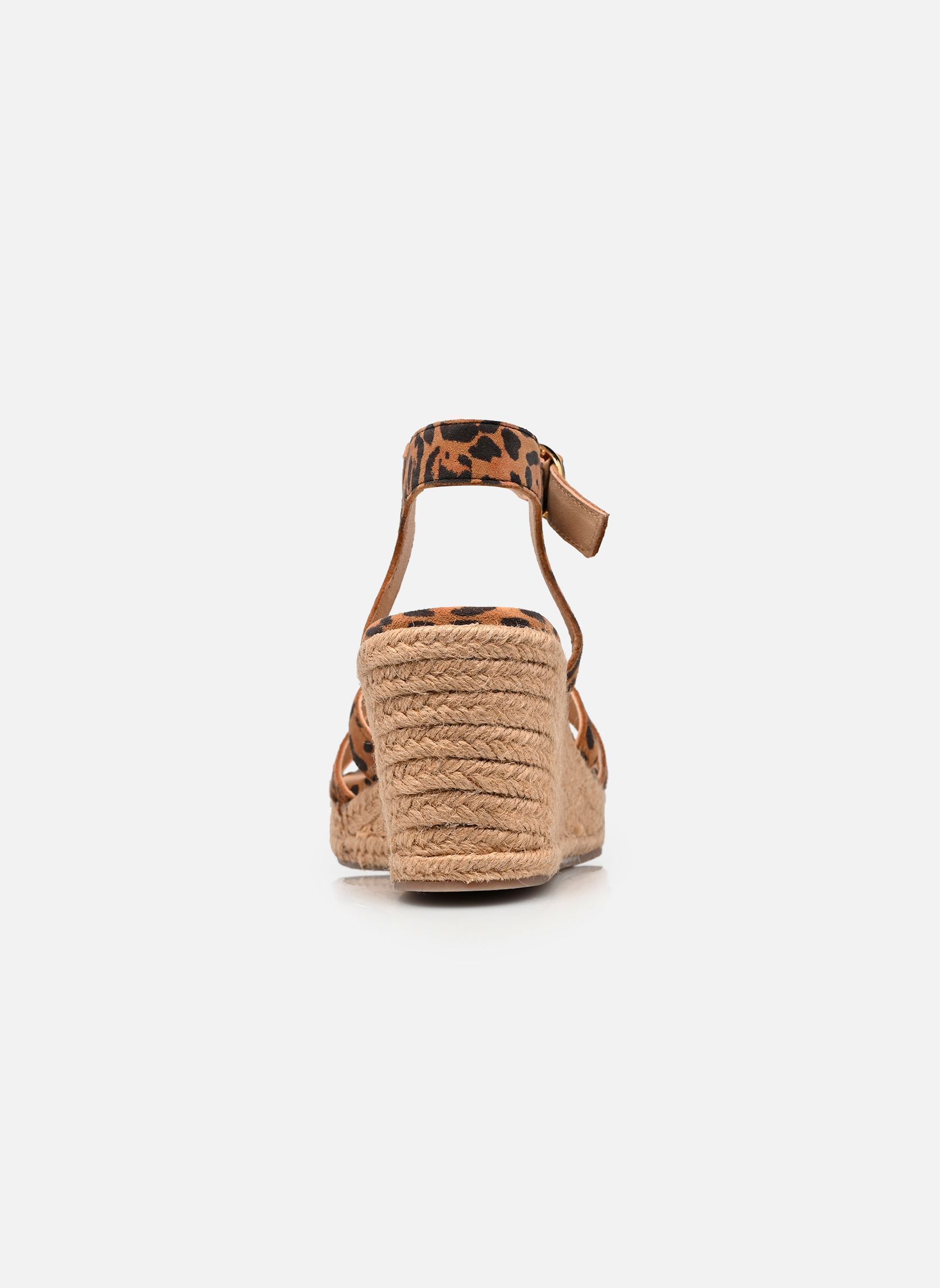 Sandalen met sleehak en plateau LUMIA dames bruin Les Tropéziennes par M Belarbi Sandalen met sleehak en plateau LUMIA dames bruin Tan leopard