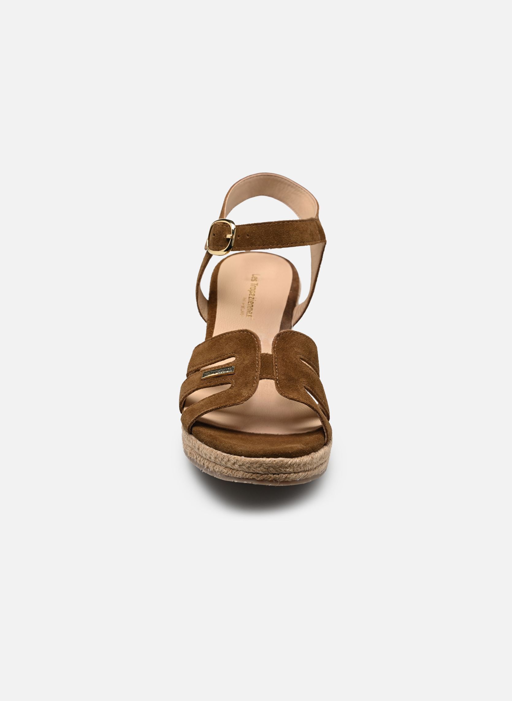 Sandales compensées et plateformes LUMIA femme marron Les Tropéziennes par M Belarbi Sandales compensées et plateformes LUMIA femme marron COGNAC