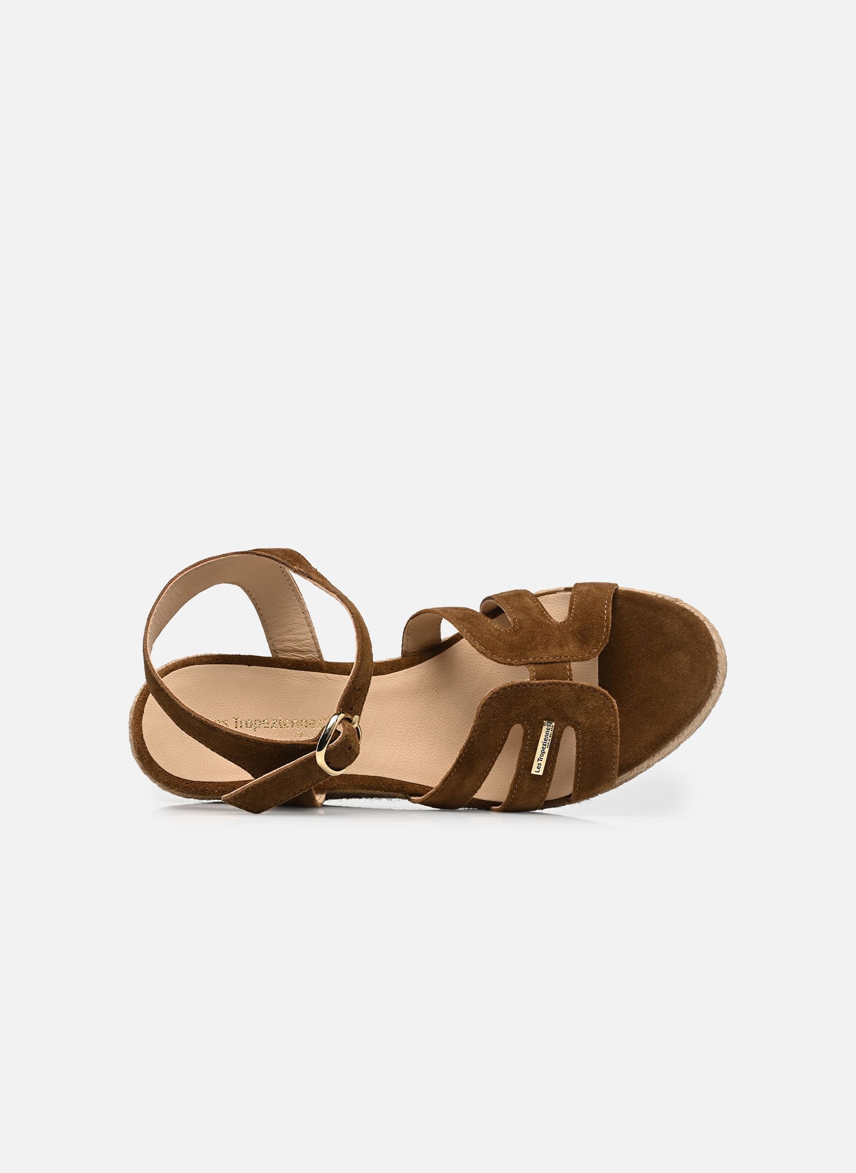 Sandales compensées et plateformes LUMIA femme marron Les Tropéziennes par M Belarbi Sandales compensées et plateformes LUMIA femme marron COGNAC