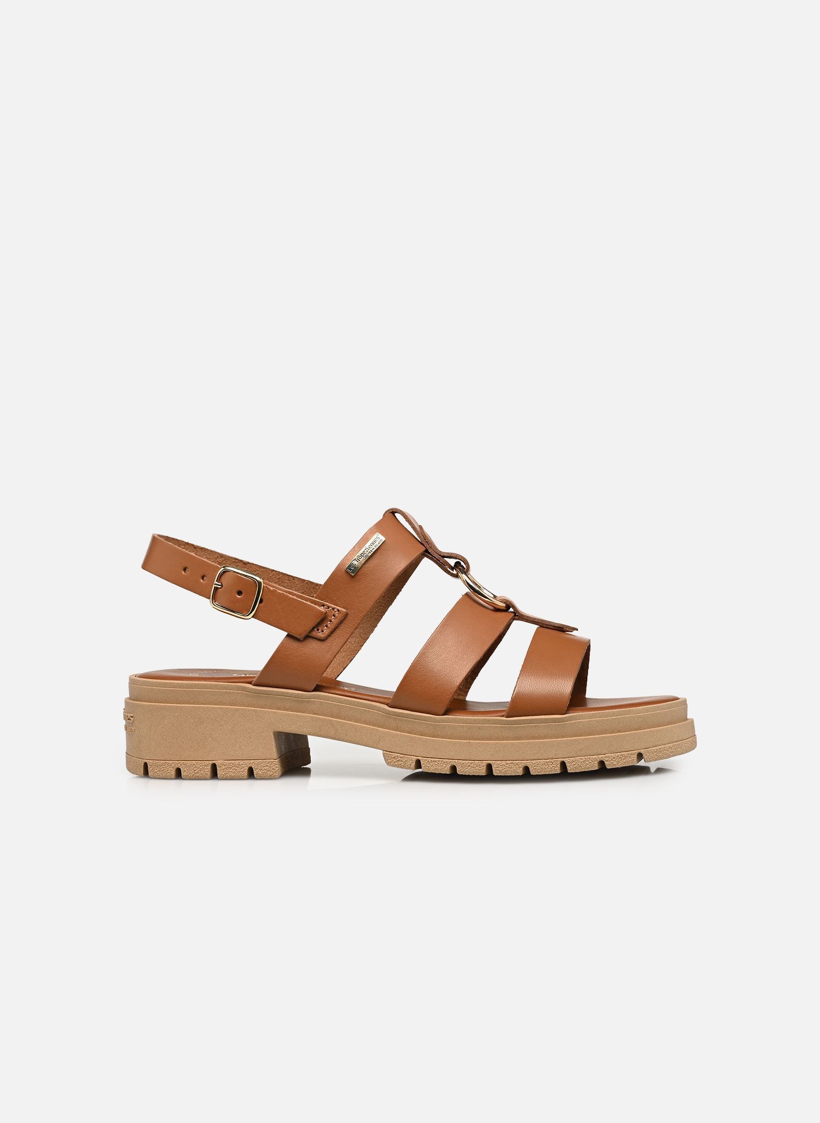 Sandalias y plataformas de cuña TONKA mujer marrón Les Tropéziennes par M Belarbi Sandalias y plataformas de cuña TONKA mujer marrón Tan