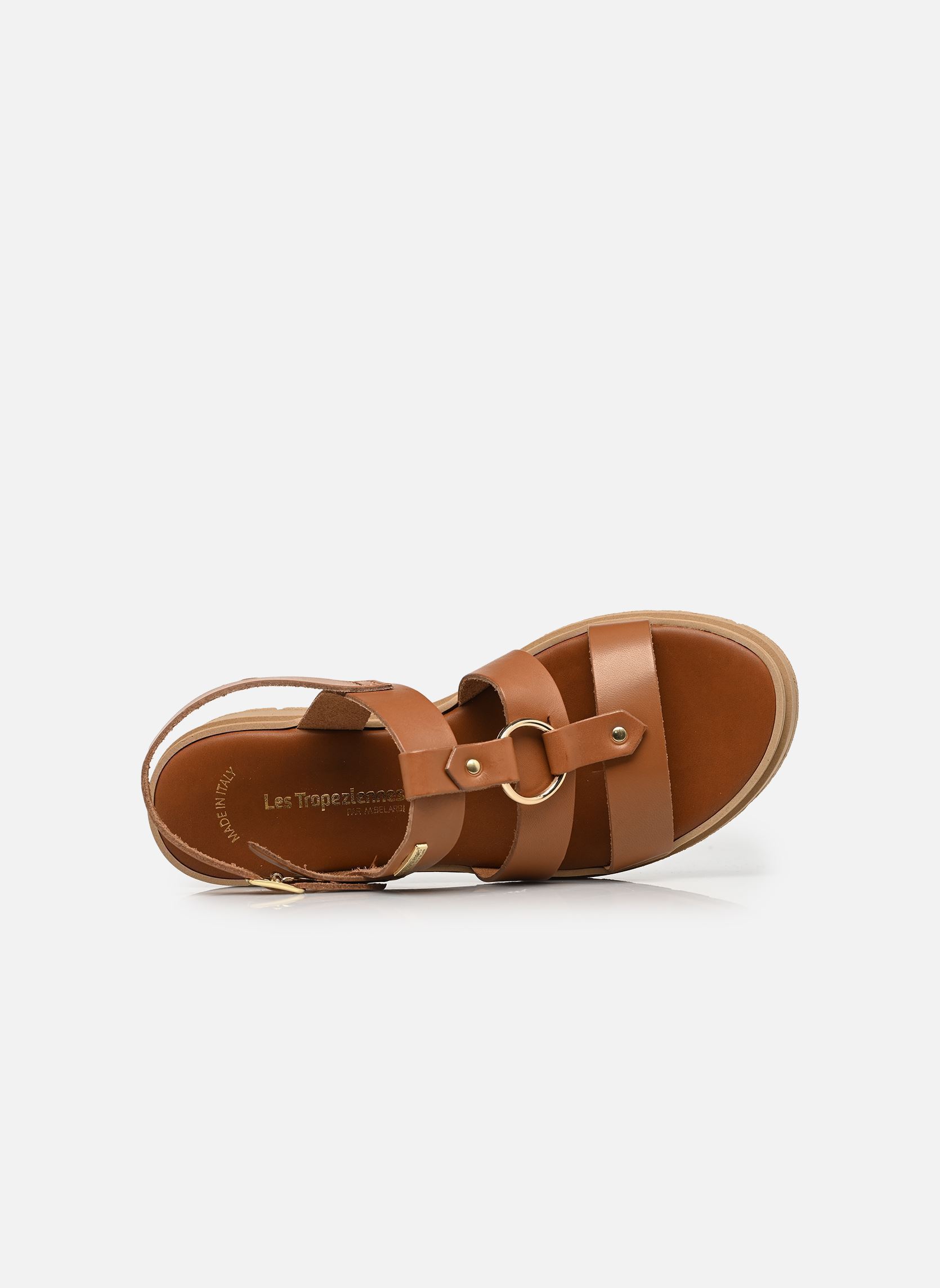 Sandalias y plataformas de cuña TONKA mujer marrón Les Tropéziennes par M Belarbi Sandalias y plataformas de cuña TONKA mujer marrón Tan