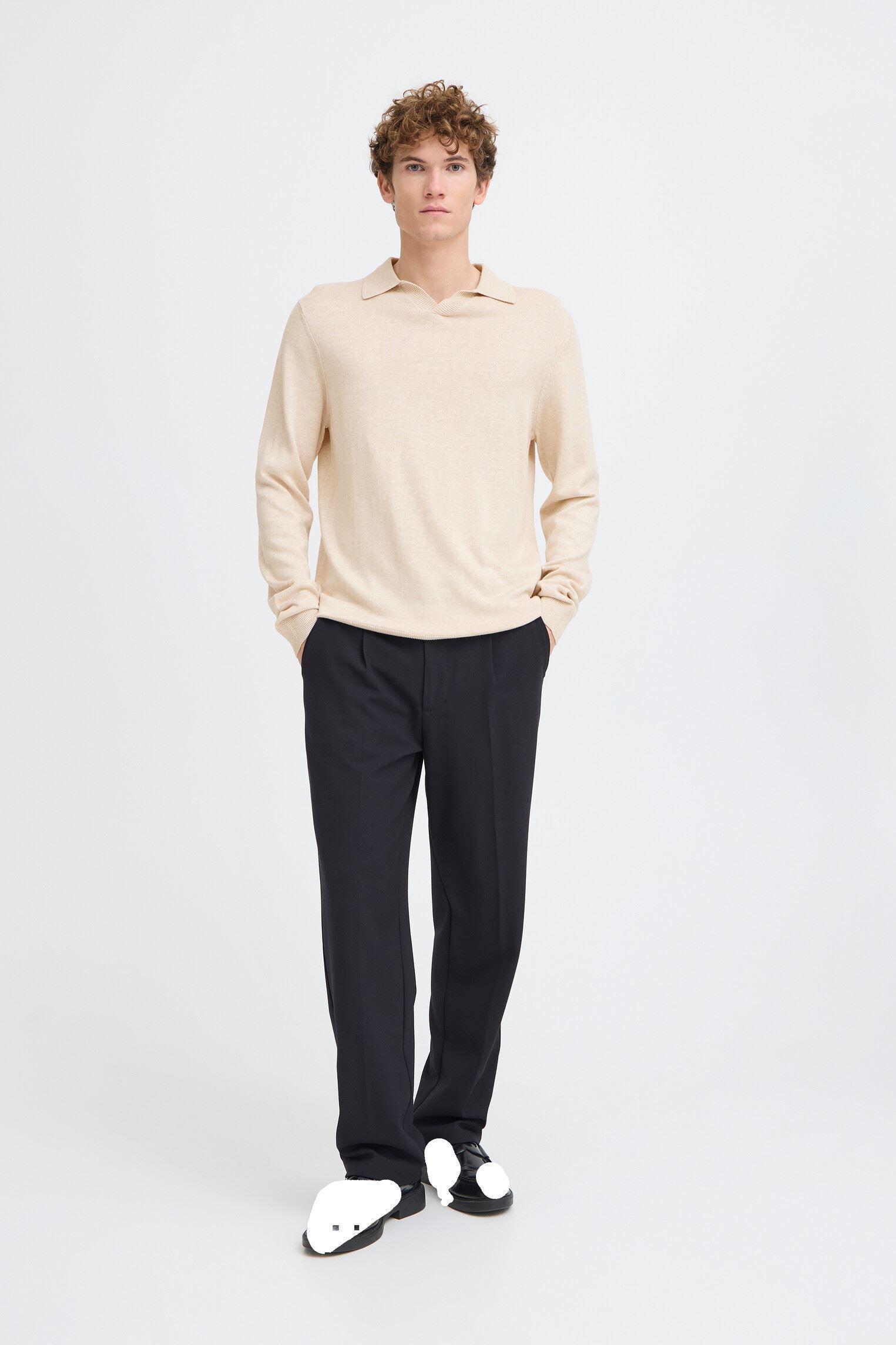 Korte mouwen polo's Cfbells 0295 Ls Polo Knit heren beige Casual Friday Korte mouwen polo's Cfbells 0295 Ls Polo Knit heren beige SUMMER SAND MELANGE