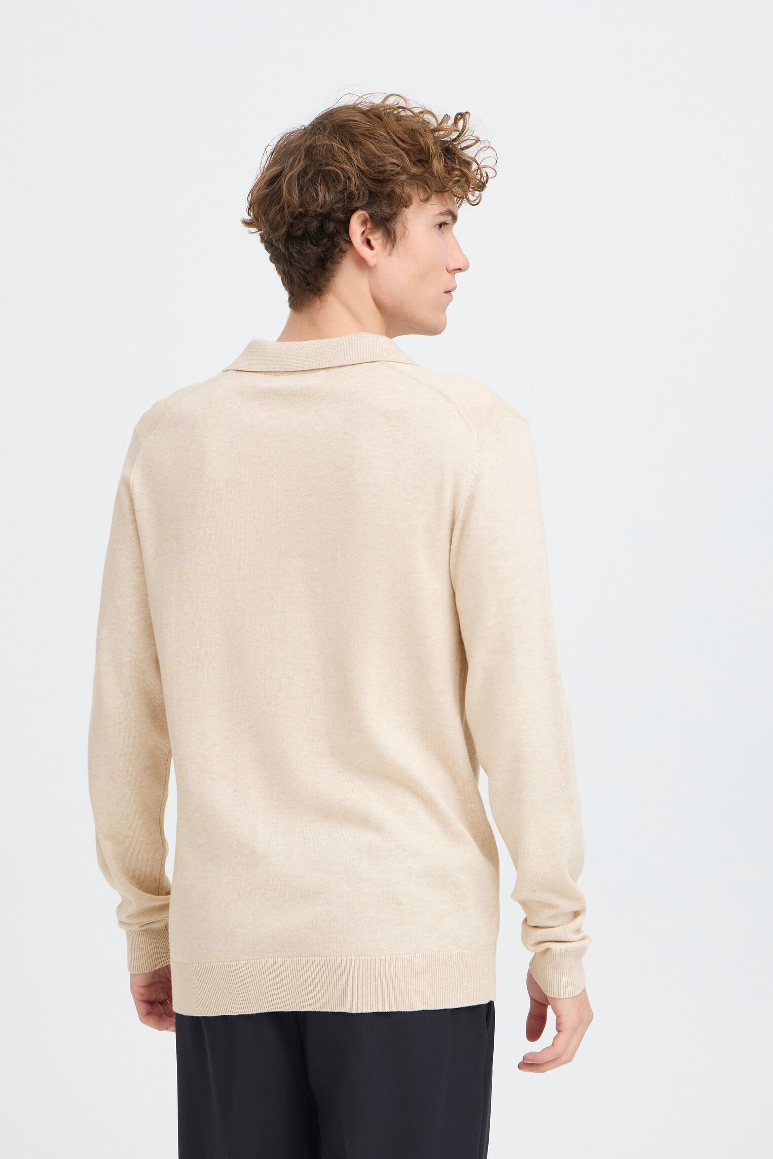 Korte mouwen polo's Cfbells 0295 Ls Polo Knit heren beige Casual Friday Korte mouwen polo's Cfbells 0295 Ls Polo Knit heren beige SUMMER SAND MELANGE