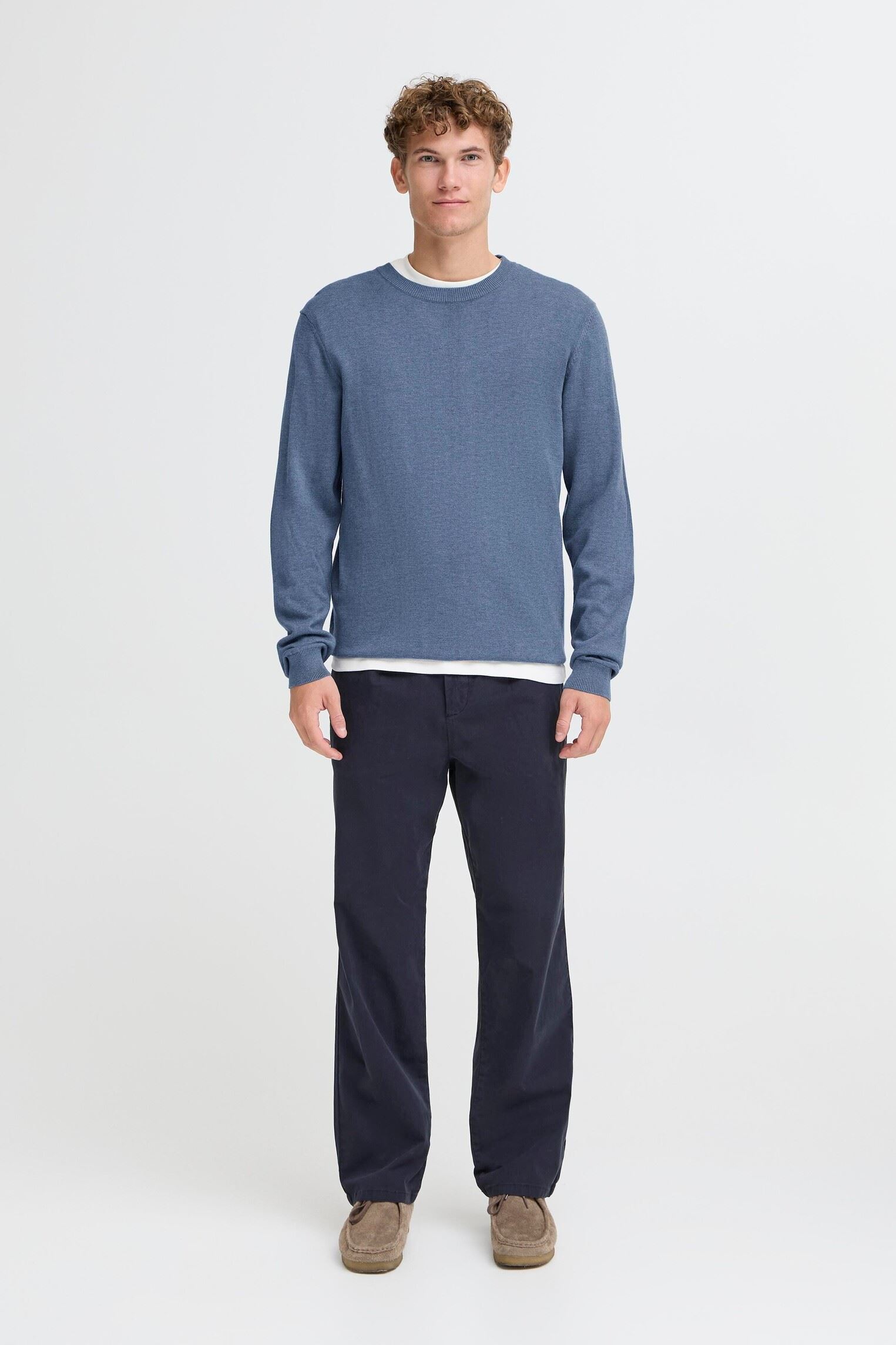 Pulls Cfbells 0295 Ls Crew Knit homme bleu Casual Friday Pulls Cfbells 0295 Ls Crew Knit homme bleu BERING SEA MELANGE