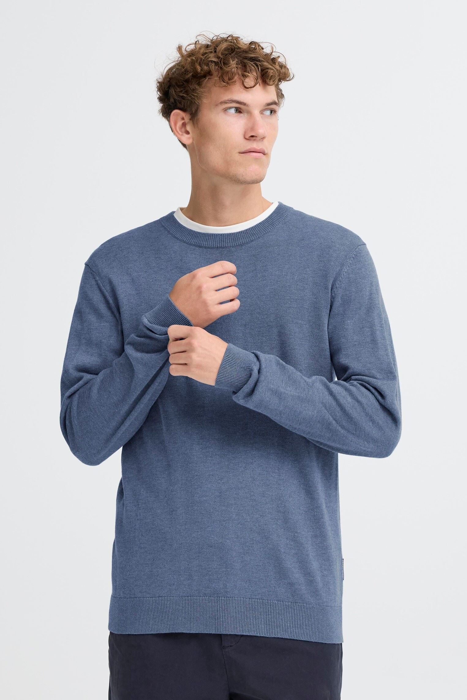 Pulls Cfbells 0295 Ls Crew Knit homme bleu Casual Friday Pulls Cfbells 0295 Ls Crew Knit homme bleu BERING SEA MELANGE