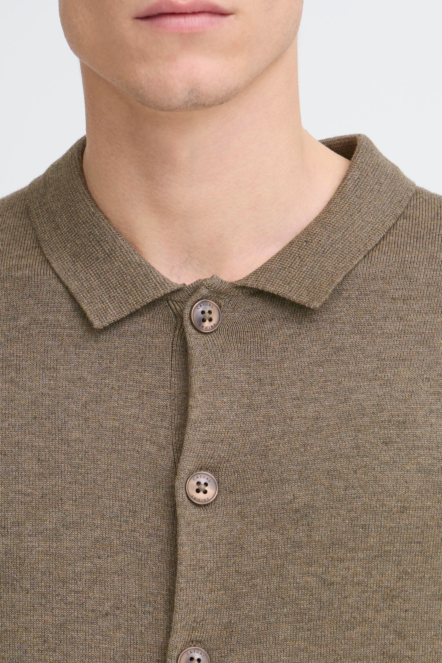 Pulls Cfbells Ss Cardigan Knit homme marron Casual Friday Pulls Cfbells Ss Cardigan Knit homme marron Major Brown Melange