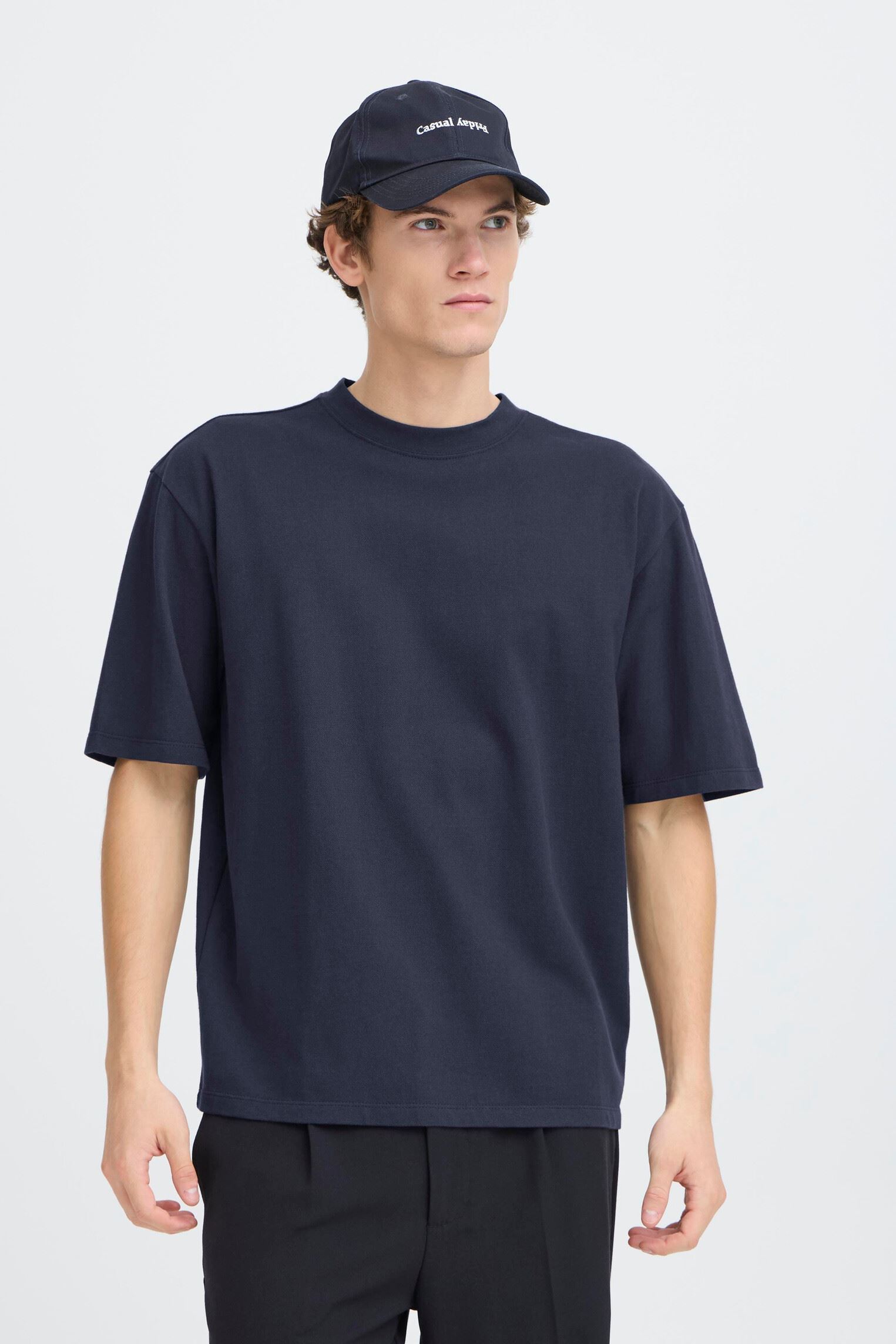 Tee-shirts manches courtes Cfforrie Relaxed T-Shirt homme bleu Casual Friday Tee-shirts manches courtes Cfforrie Relaxed T-Shirt homme bleu Dark Navy