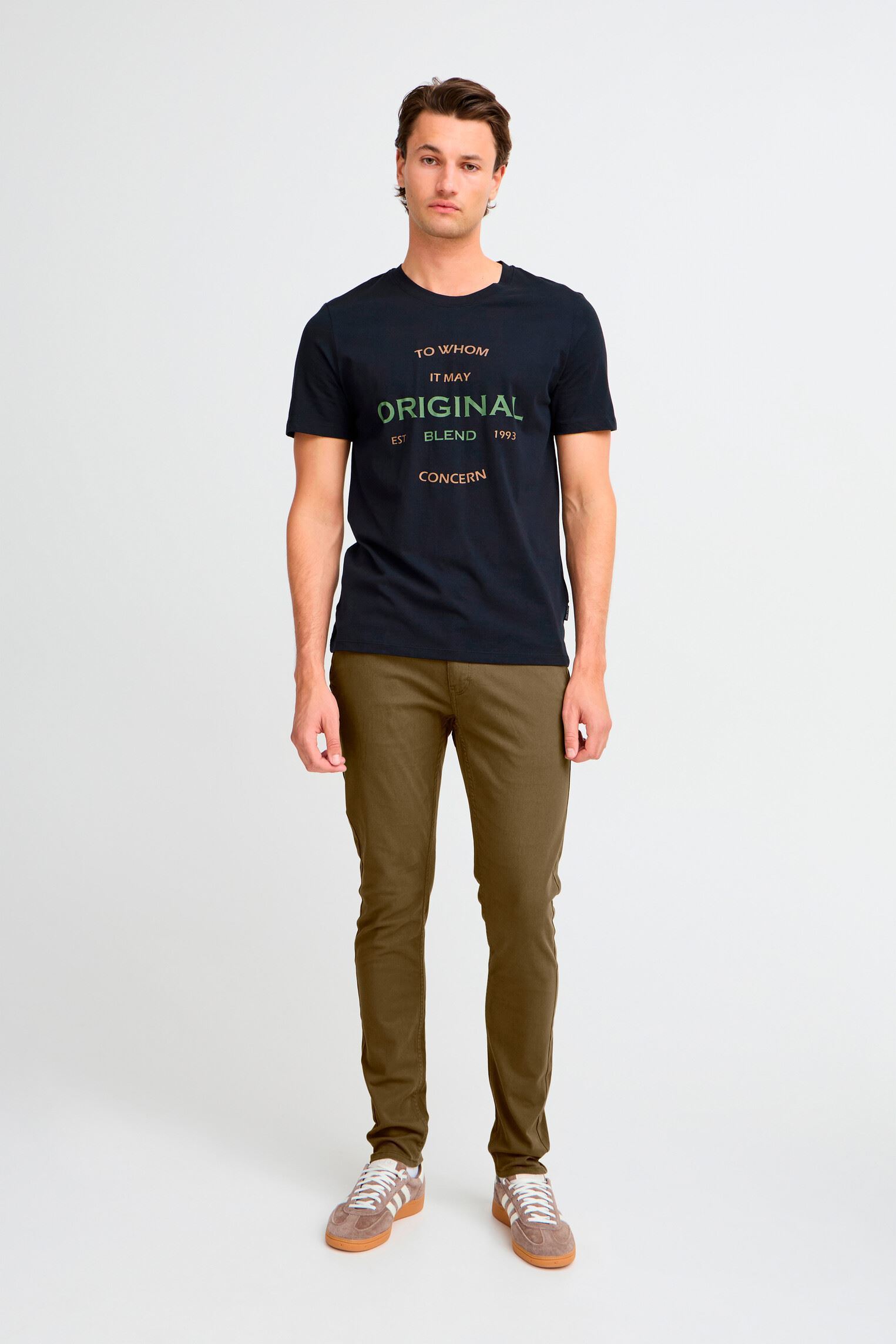 Chino broeken Bhnatan Pants heren groen Blend Chino broeken Bhnatan Pants heren groen OLIVE NIGHT GREEN
