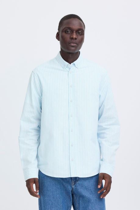 Blend Chemises Bhadas Shirt Oxford Stripe homme bleu