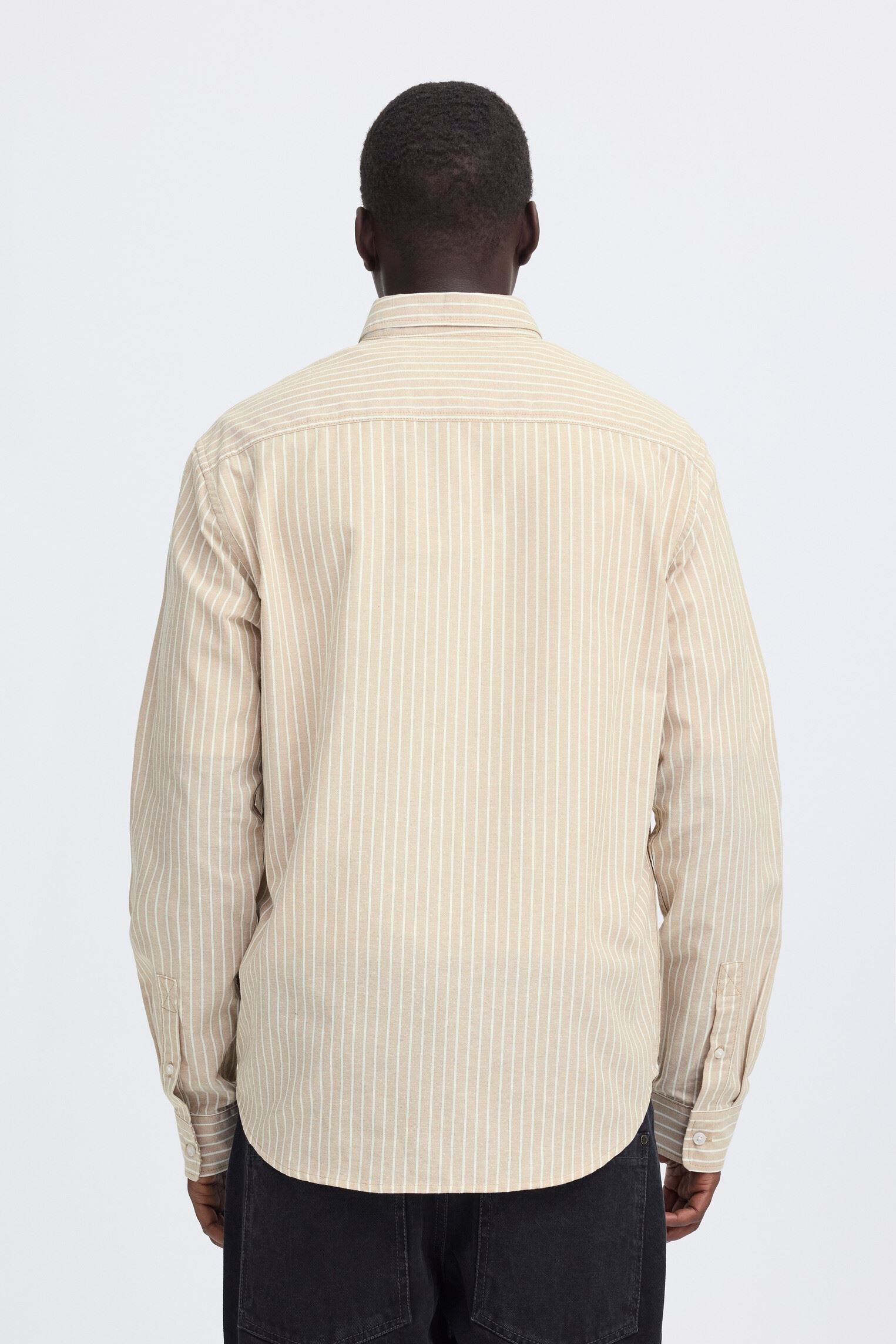 Chemises Bhadas Shirt Oxford Stripe homme marron Blend Chemises Bhadas Shirt Oxford Stripe homme marron CORNSTALK