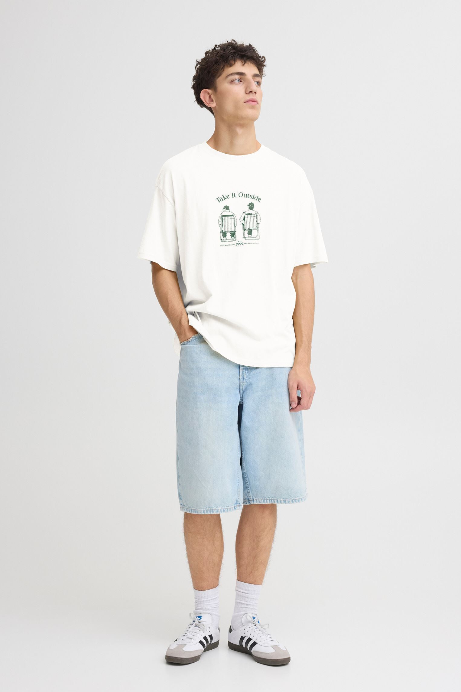 T-shirts met korte mouwen Sdtalon heren wit SOLID T-shirts met korte mouwen Sdtalon heren wit OFF WHITE