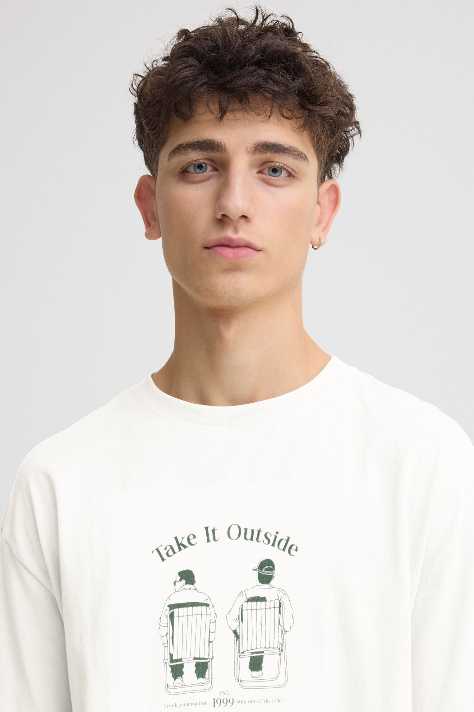 T-shirts met korte mouwen Sdtalon heren wit SOLID T-shirts met korte mouwen Sdtalon heren wit OFF WHITE