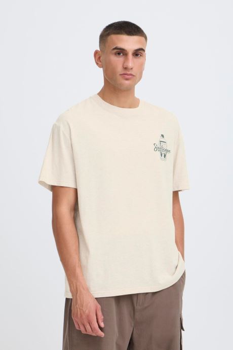SOLID T-shirts met korte mouwen Sdtheon heren bruin