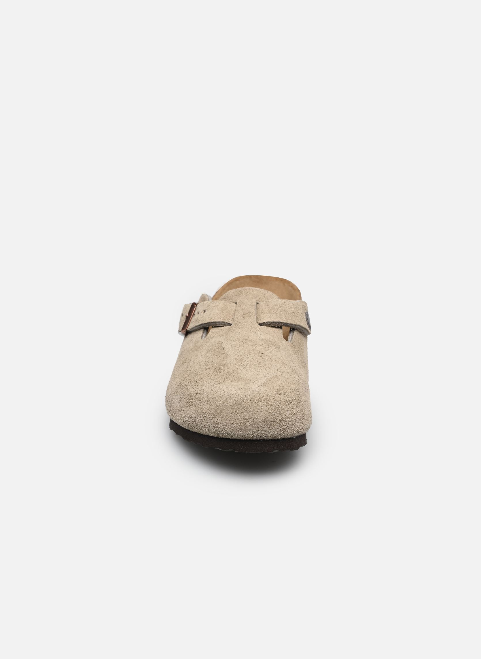 Mules et sabots Boston Kids Suede - Narrow garçon beige Birkenstock Mules et sabots Boston Kids Suede - Narrow garçon beige Taupe