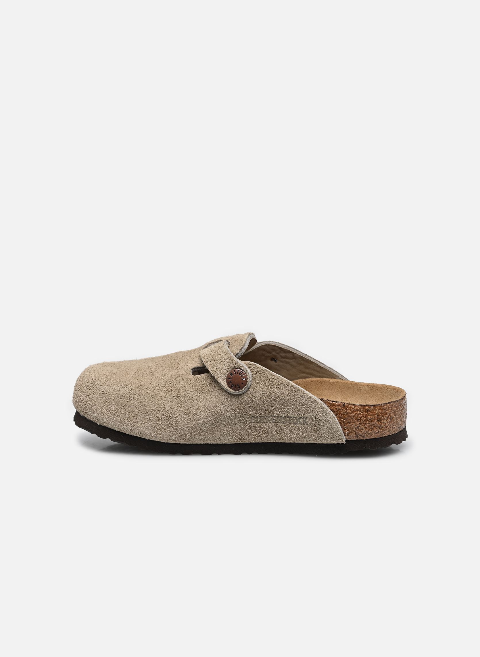 Mules et sabots Boston Kids Suede - Narrow garçon beige Birkenstock Mules et sabots Boston Kids Suede - Narrow garçon beige Taupe