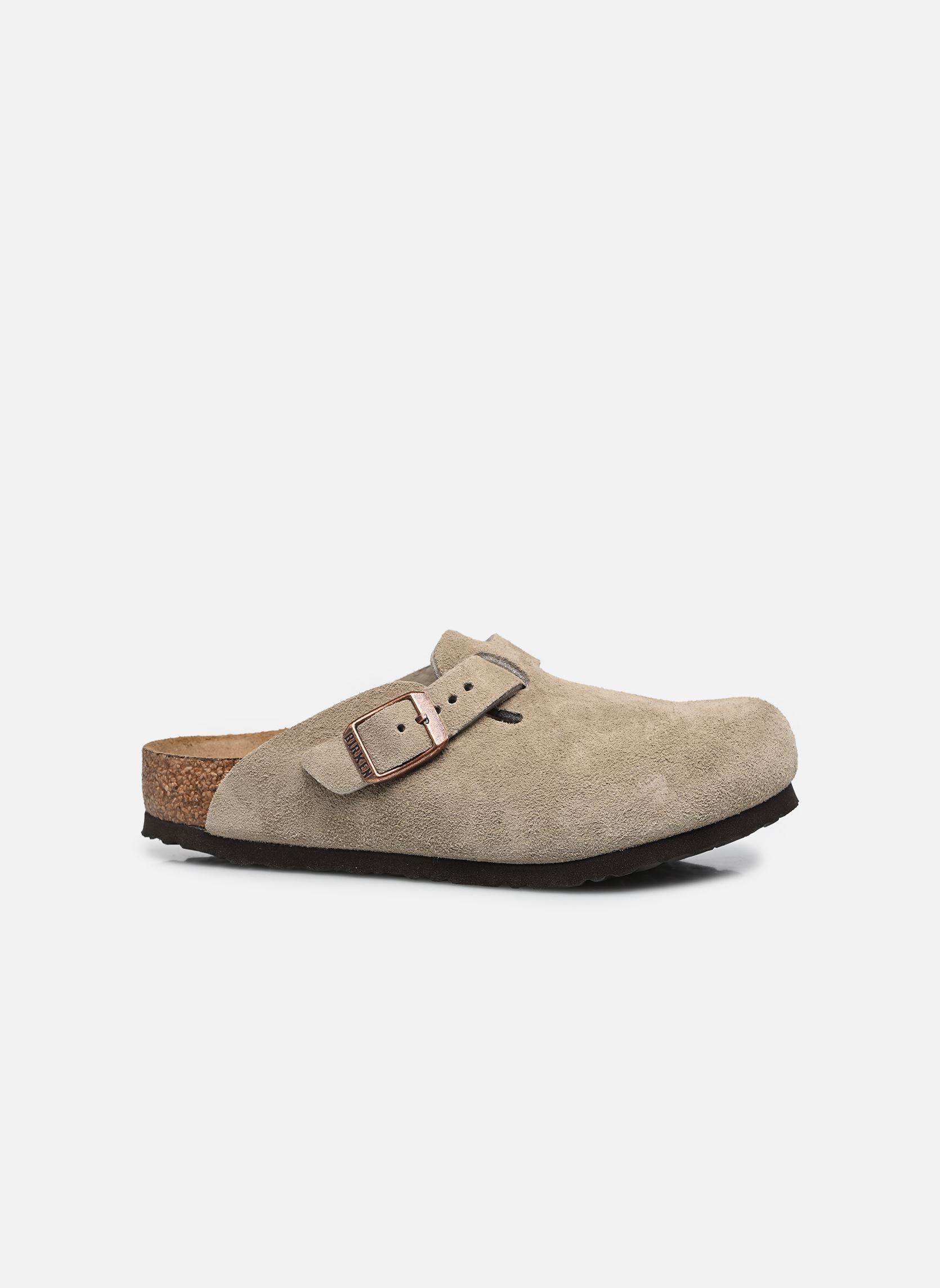 Mules et sabots Boston Kids Suede - Narrow garçon beige Birkenstock Mules et sabots Boston Kids Suede - Narrow garçon beige Taupe