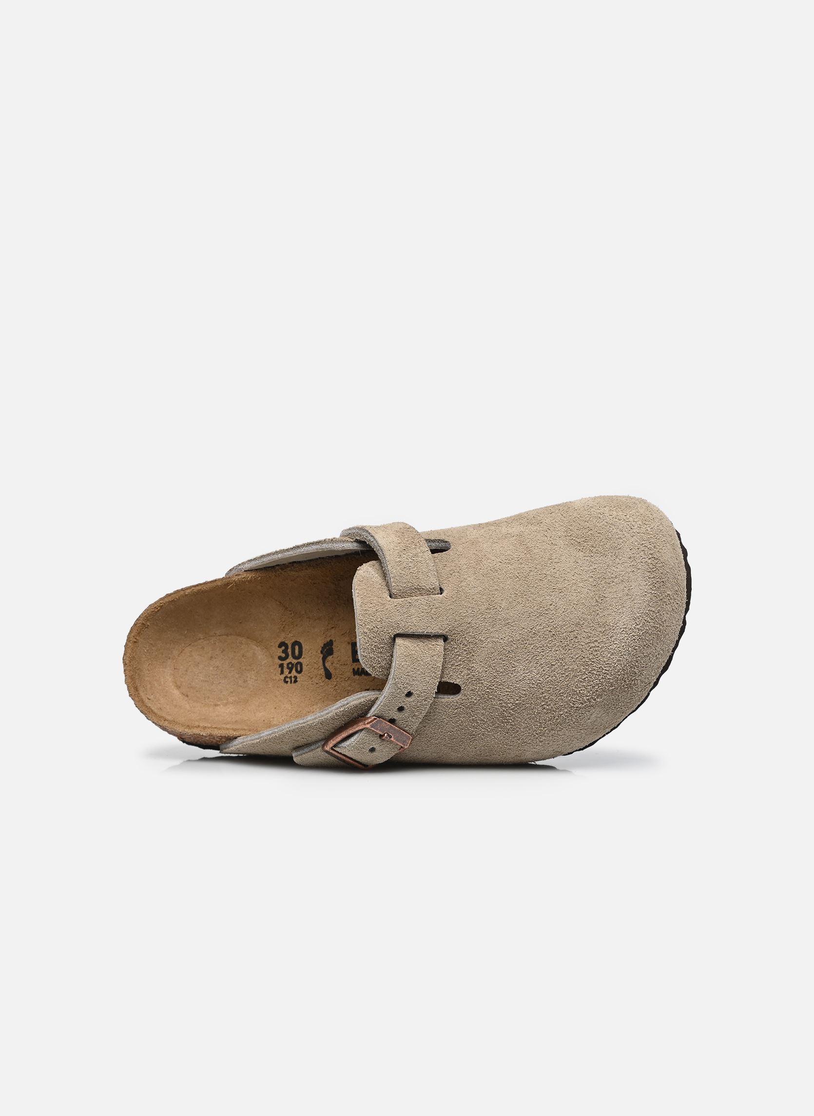 Mules et sabots Boston Kids Suede - Narrow garçon beige Birkenstock Mules et sabots Boston Kids Suede - Narrow garçon beige Taupe
