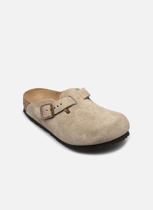 Birkenstock Mules et sabots Boston Kids Suede - Narrow garçon beige