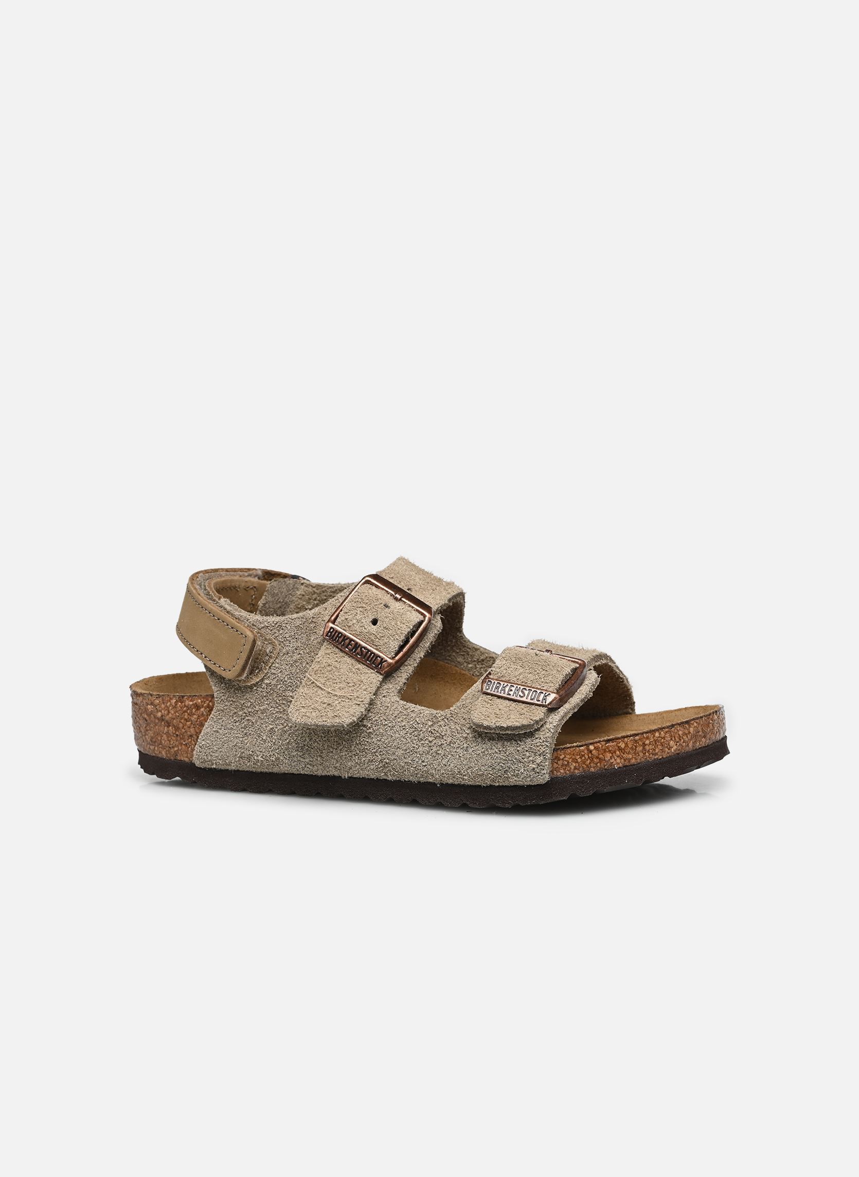 Sandalen Milano AS Kids Suede - Narrow jungen beige Birkenstock Sandalen Milano AS Kids Suede - Narrow jungen beige Taupe