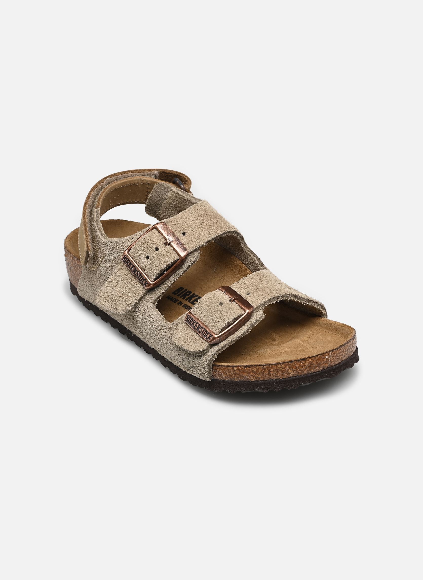 Sandalen Milano AS Kids Suede - Narrow jungen beige Birkenstock Sandalen Milano AS Kids Suede - Narrow jungen beige Taupe