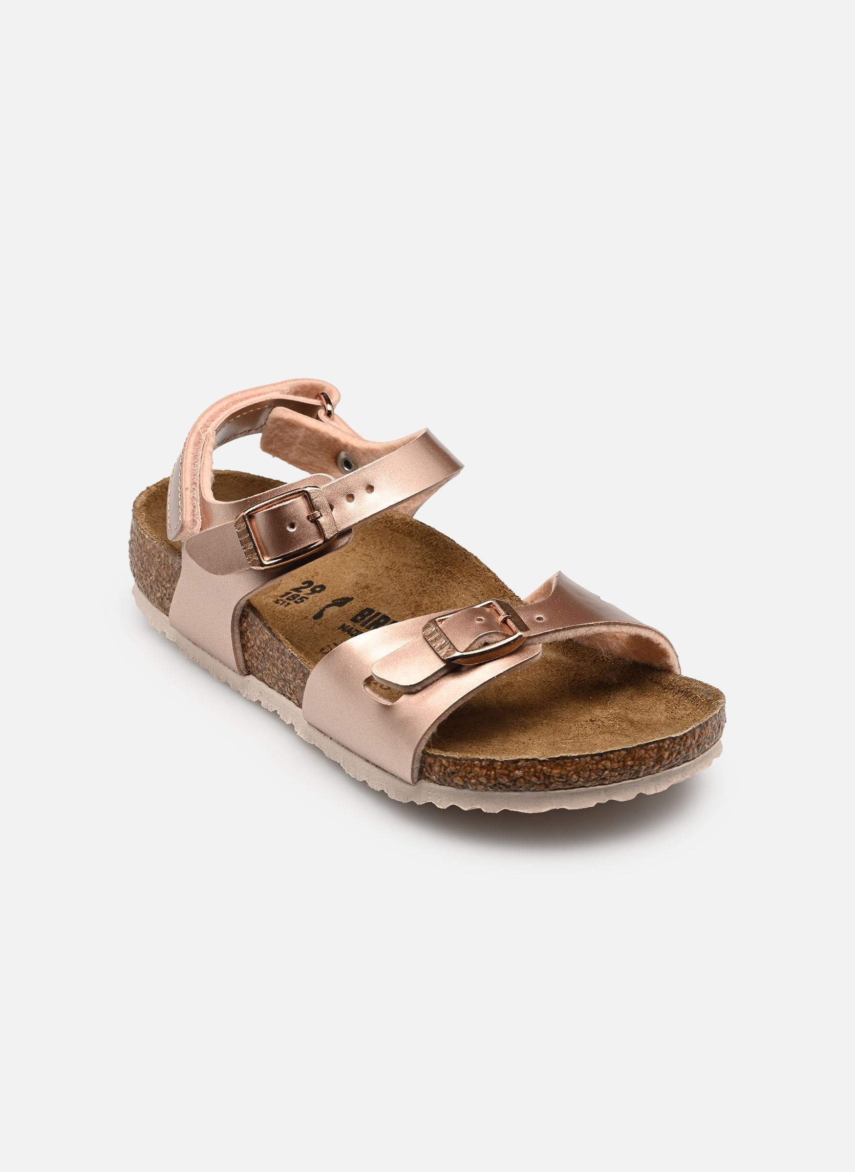Sandalen Rio AS Kids Birko-Flor - Narrow mädchen braun Birkenstock Sandalen Rio AS Kids Birko-Flor - Narrow mädchen braun Copper