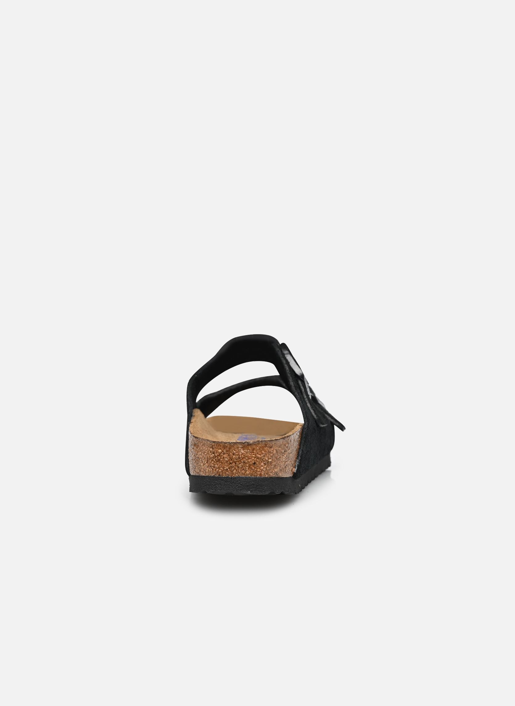 Pantoletten Arizona Soft footbed Suede - Narrow damen schwarz Birkenstock Pantoletten Arizona Soft footbed Suede - Narrow damen schwarz Black