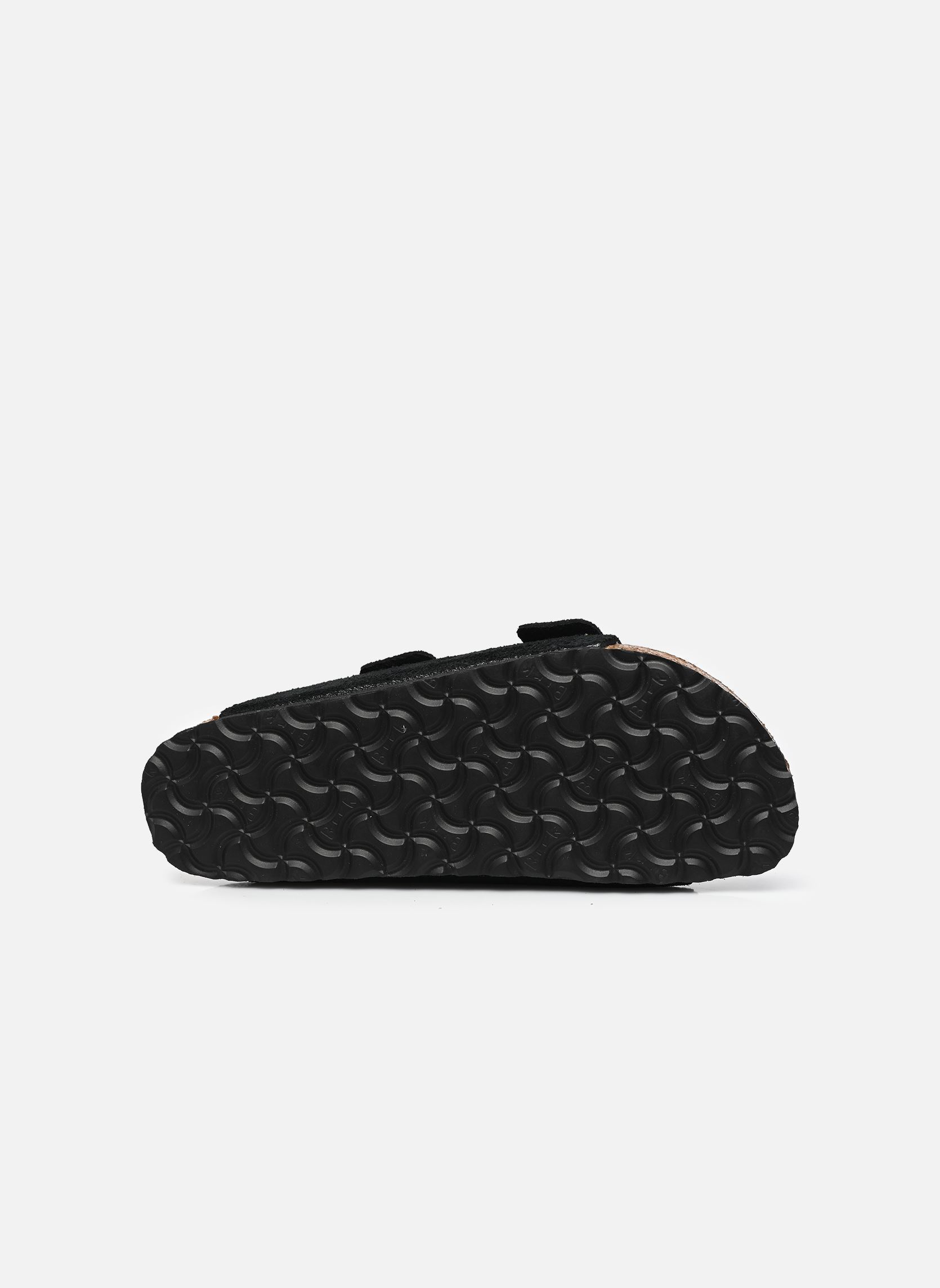 Pantoletten Arizona Soft footbed Suede - Narrow damen schwarz Birkenstock Pantoletten Arizona Soft footbed Suede - Narrow damen schwarz Black
