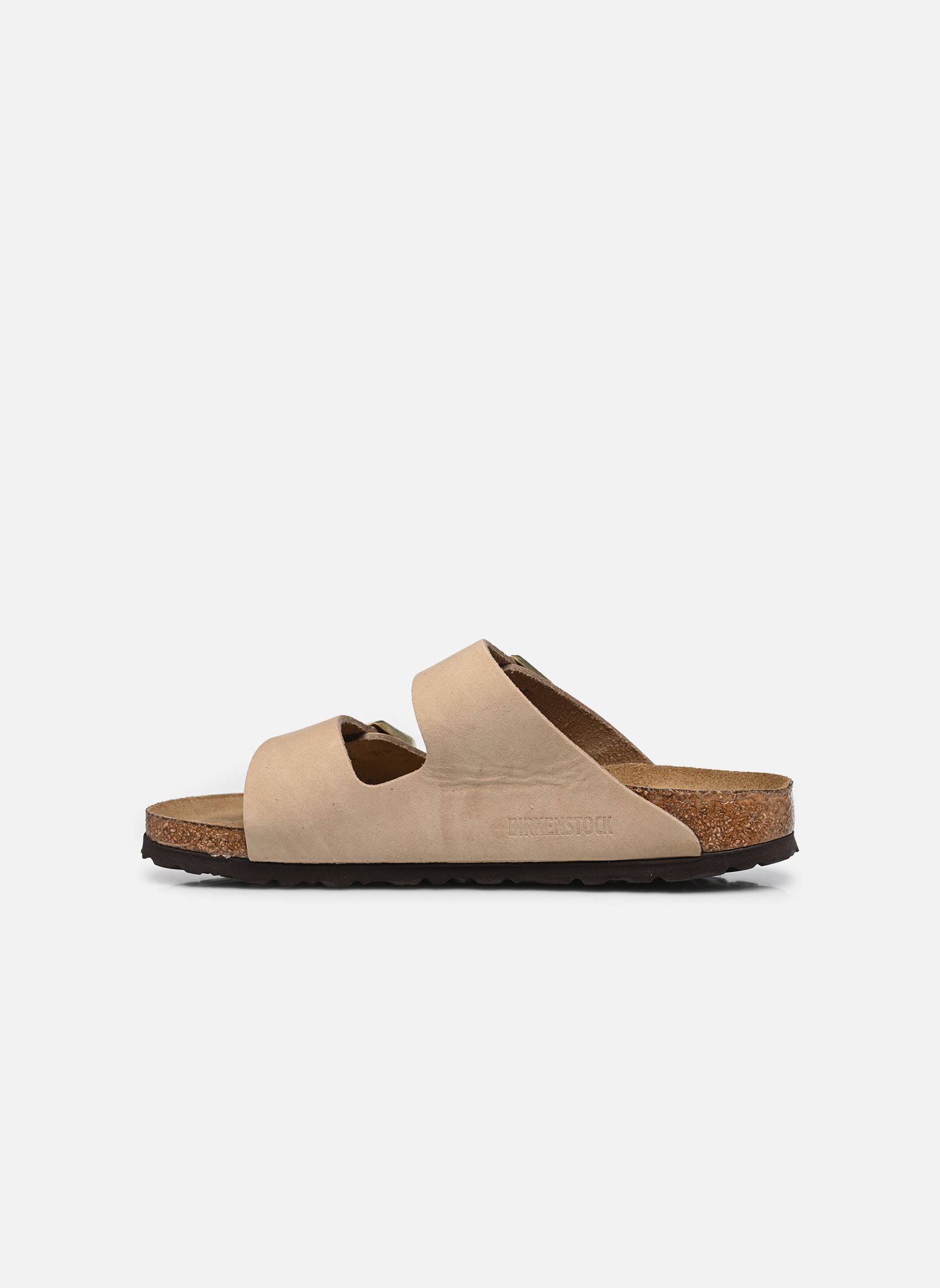Mules Arizona Soft footbed Nubuck - Narrow femme beige Birkenstock Mules Arizona Soft footbed Nubuck - Narrow femme beige Sandcastle