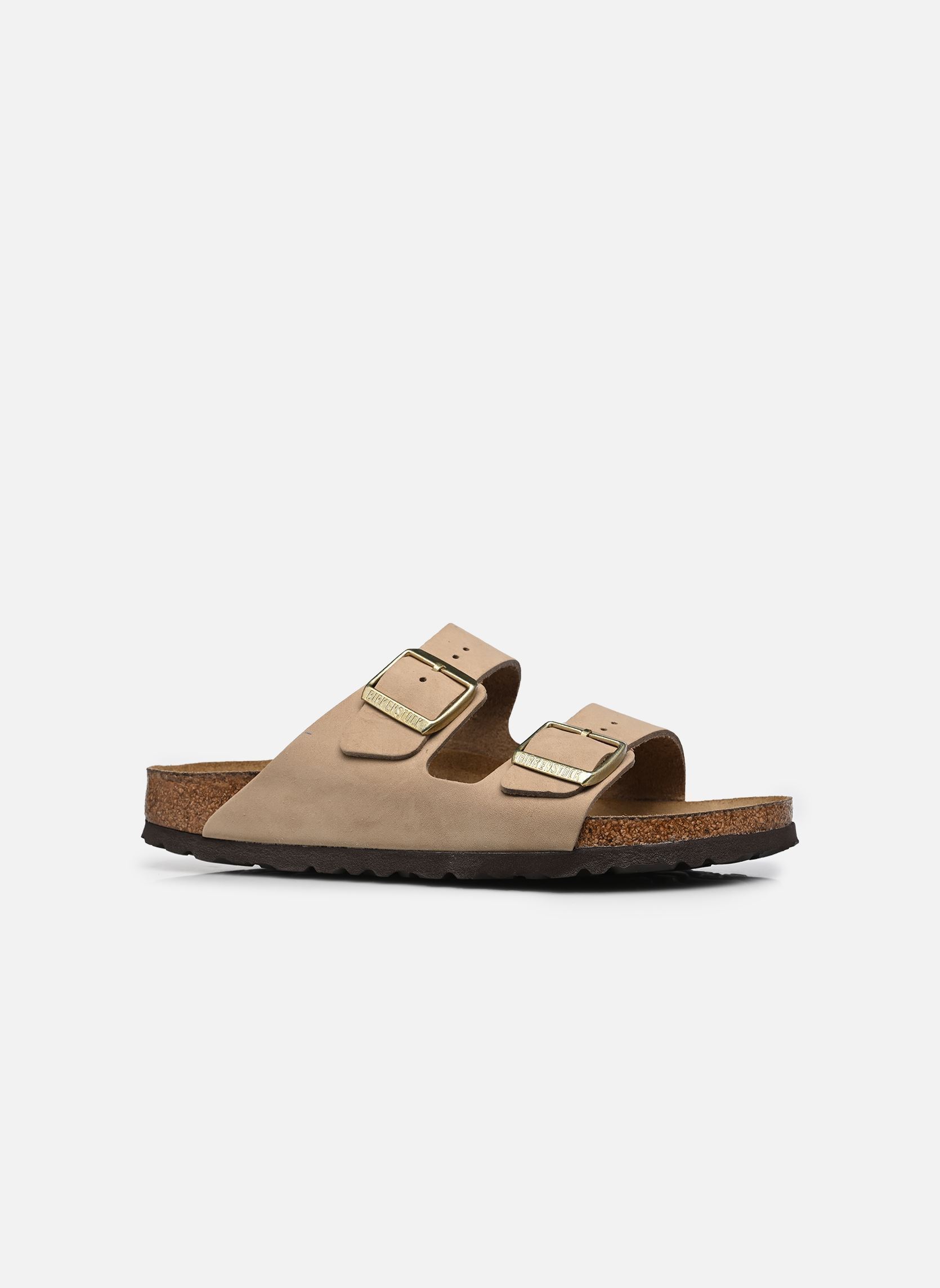 Mules Arizona Soft footbed Nubuck - Narrow femme beige Birkenstock Mules Arizona Soft footbed Nubuck - Narrow femme beige Sandcastle