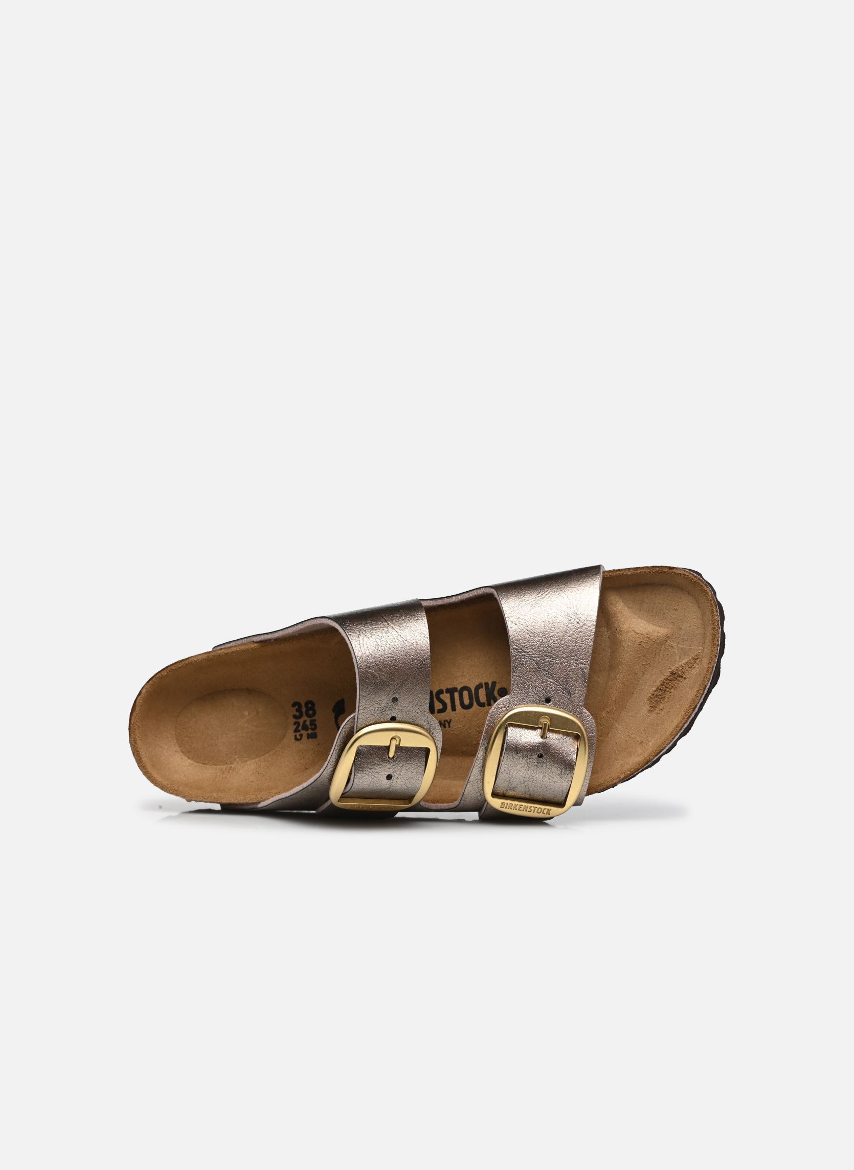 Muilen en klompen Arizona Big Buckle Birko Flor - Narrow dames goud en brons Birkenstock Muilen en klompen Arizona Big Buckle Birko Flor - Narrow dames goud en brons Taupe