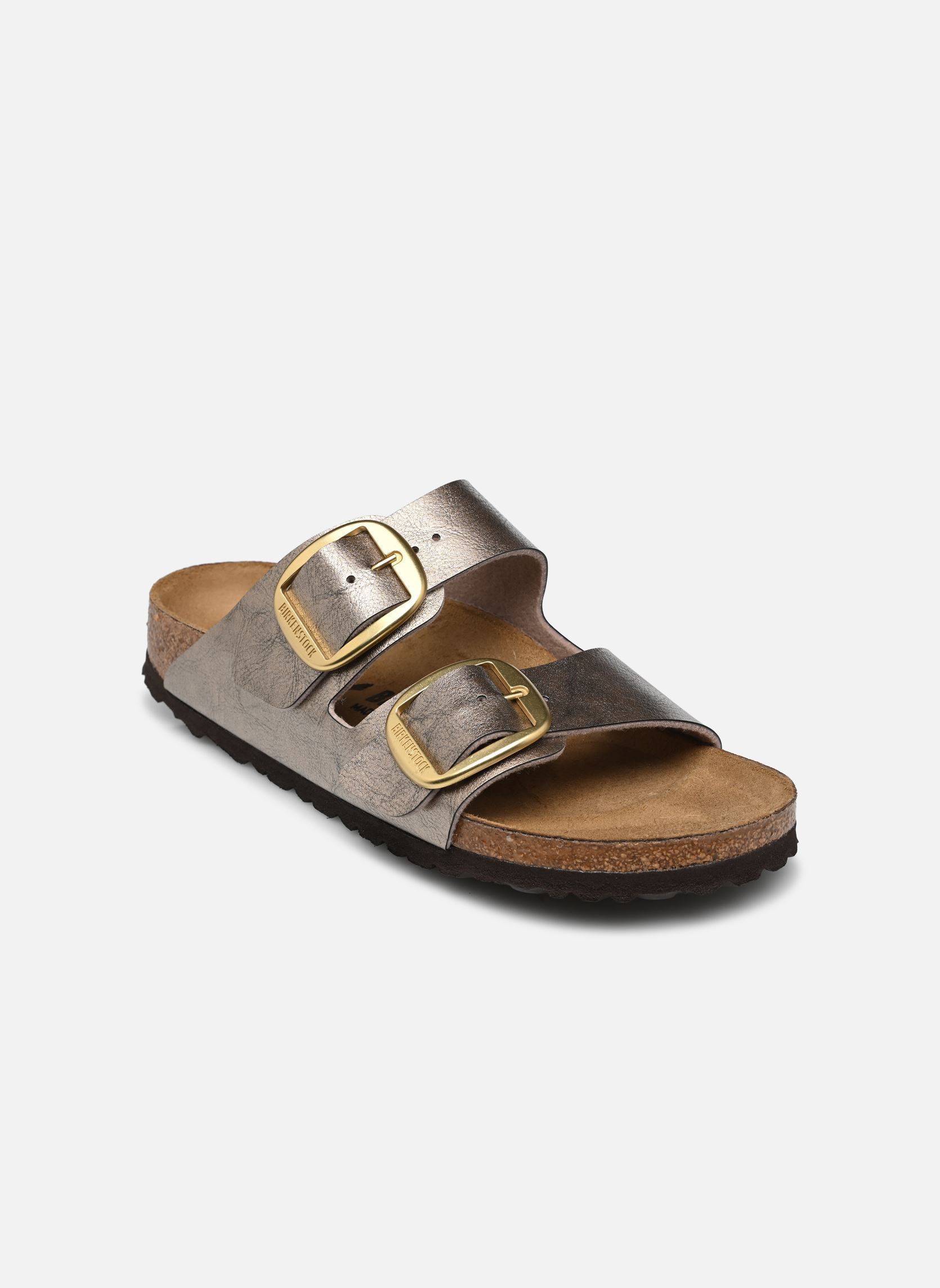 Muilen en klompen Arizona Big Buckle Birko Flor - Narrow dames goud en brons Birkenstock Muilen en klompen Arizona Big Buckle Birko Flor - Narrow dames goud en brons Taupe