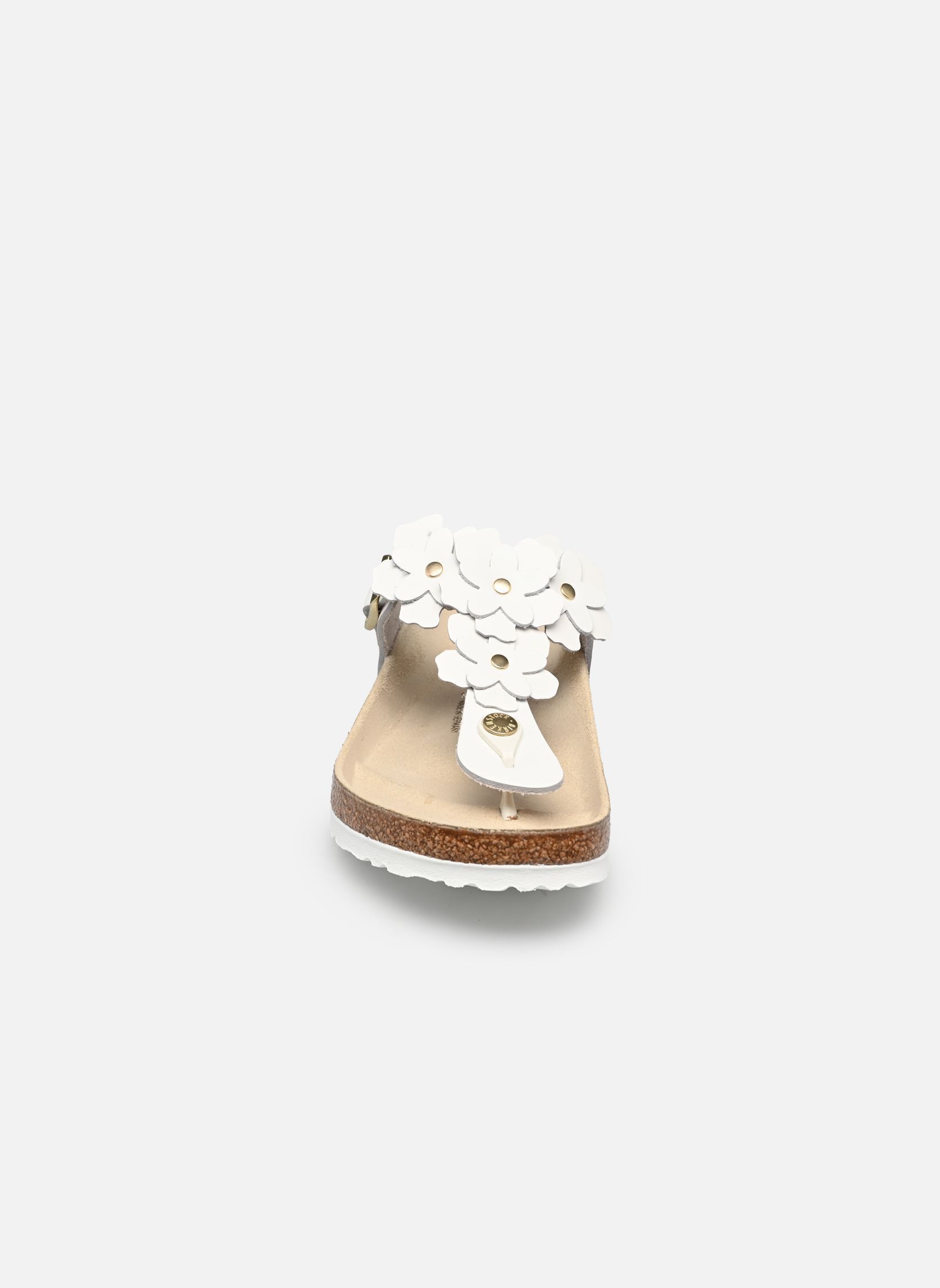 Mules et sabots Gizeh Flowers Embellishment - Regular femme blanc Birkenstock Mules et sabots Gizeh Flowers Embellishment - Regular femme blanc White